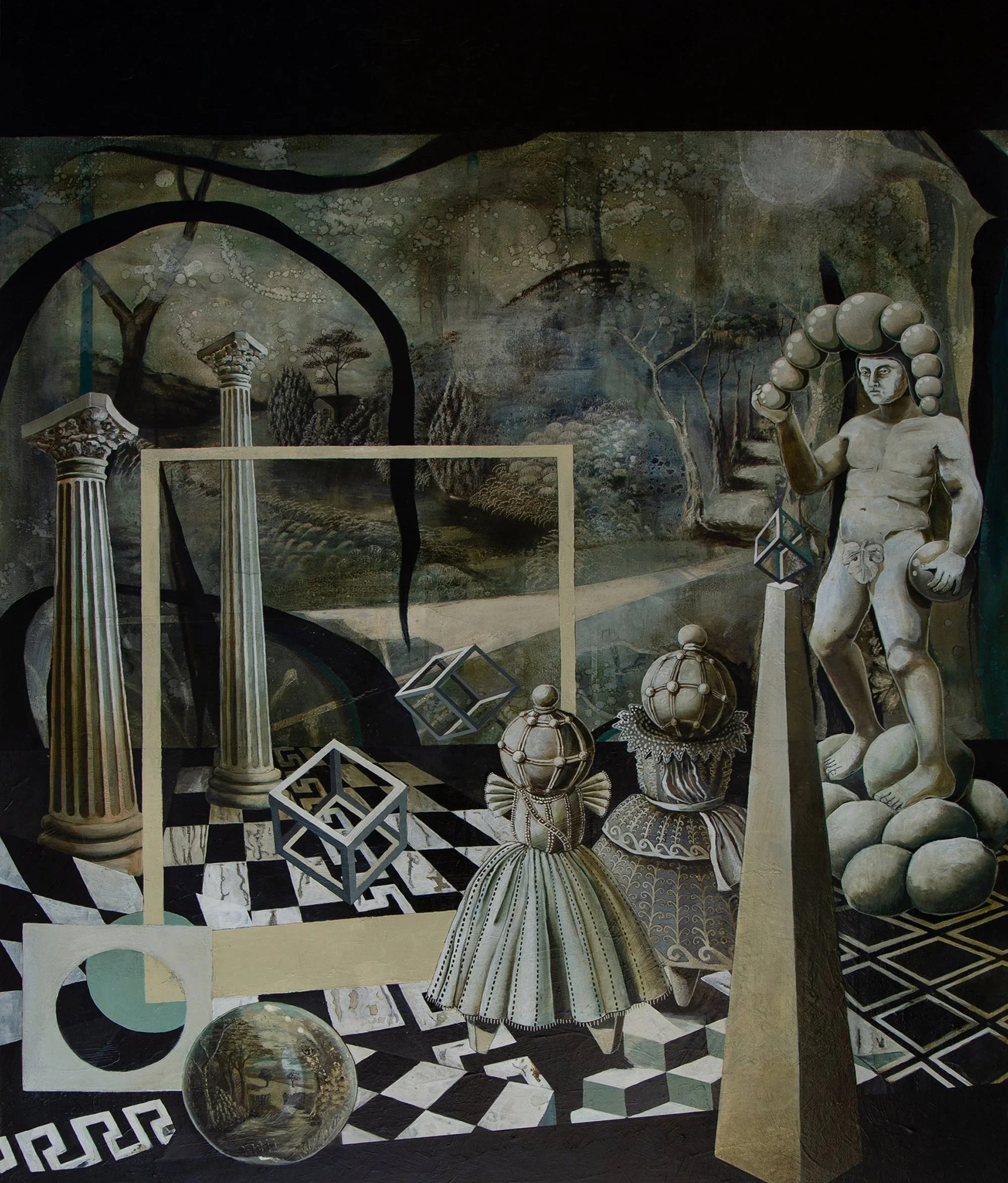 Worlds Within Worlds 120×150cm 2025