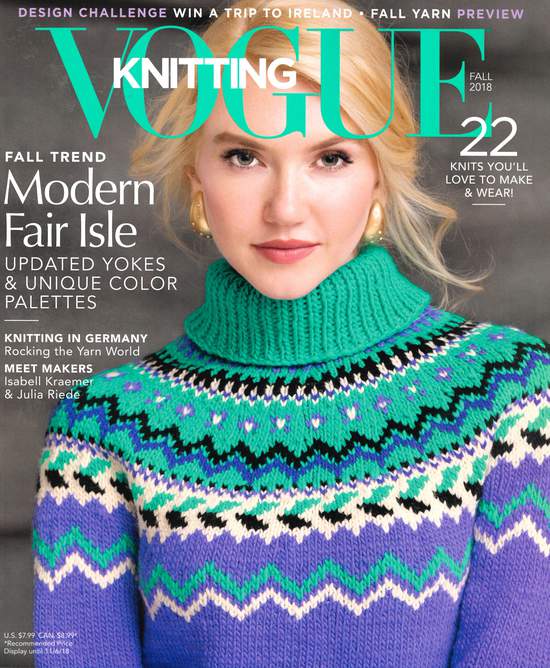Vogue Knitting 2019 Editorial Calendar Added To Tin Shingle's Magazine ...