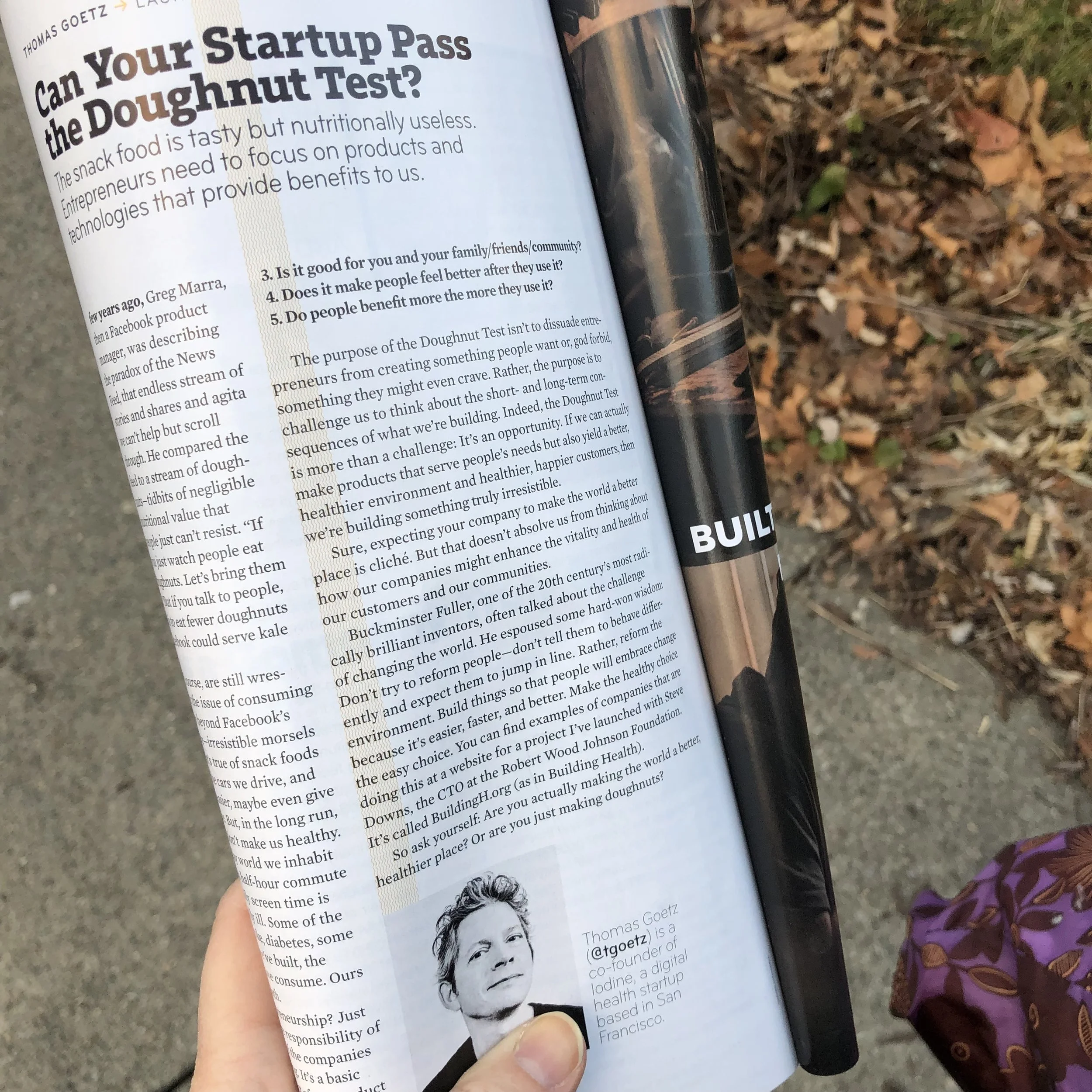 Reading Inc. While Walking: Fitting As The Article Encouraged Moving