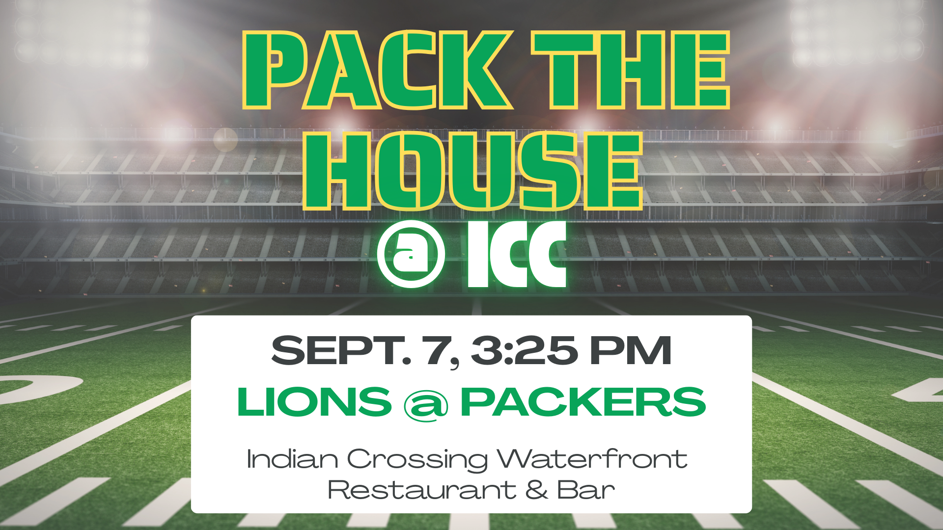 Pack The House, 3:25 Kick Off