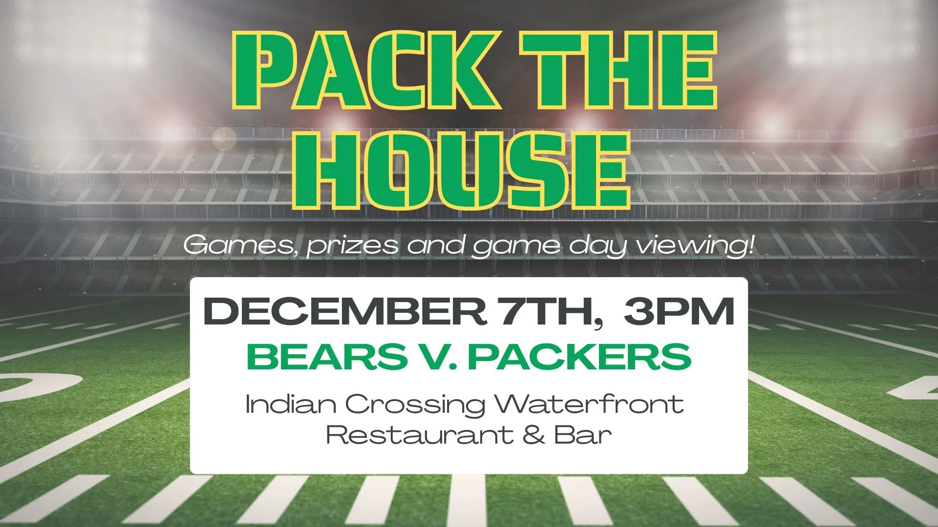 Pack the House, 3pm