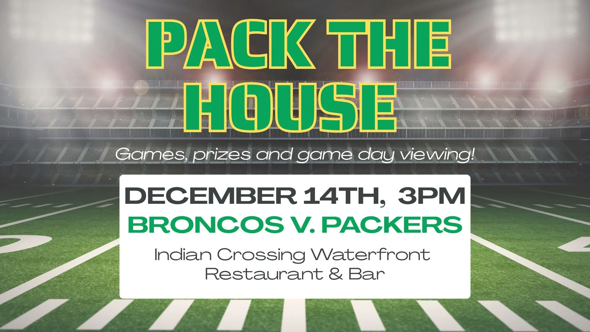 Pack the House, 3PM