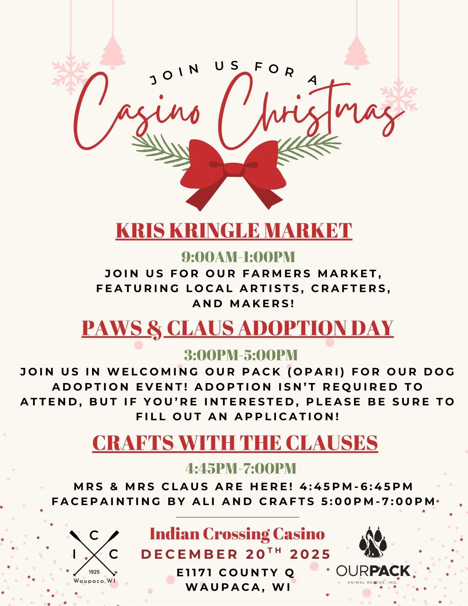 A Casino Christmas - Holiday Market + Adoption Event, 9am