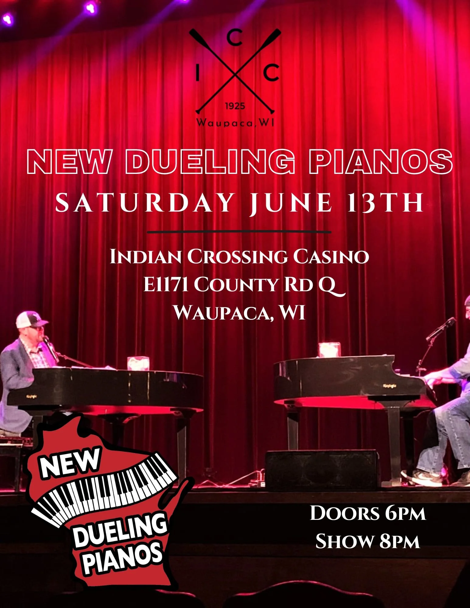 NEW Dueling Pianos, Doors 6:00pm