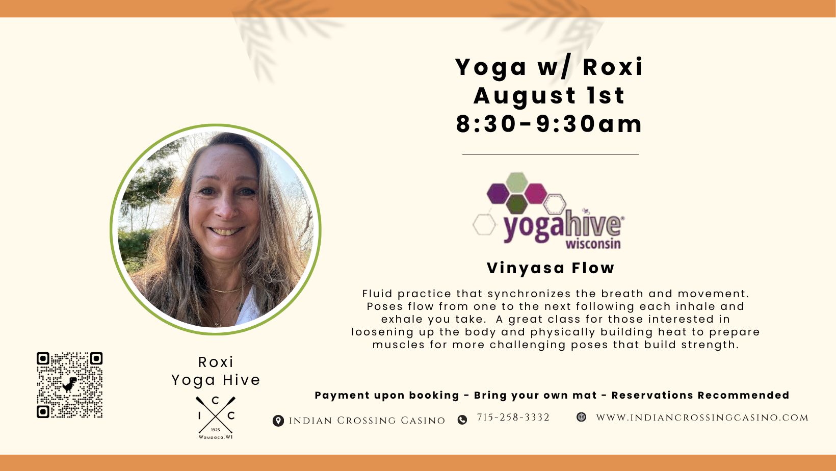 Yoga at the ICC w/Yoga Hive Wisconsin, 8:30am