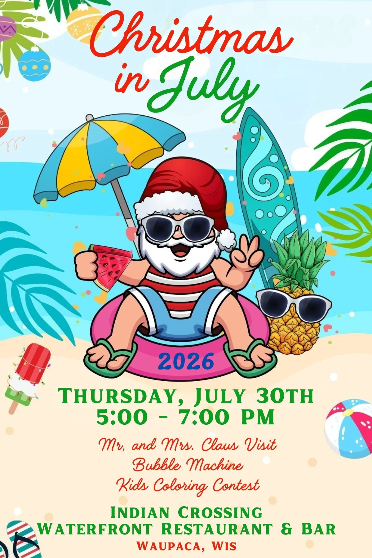 Christmas in July, 5pm