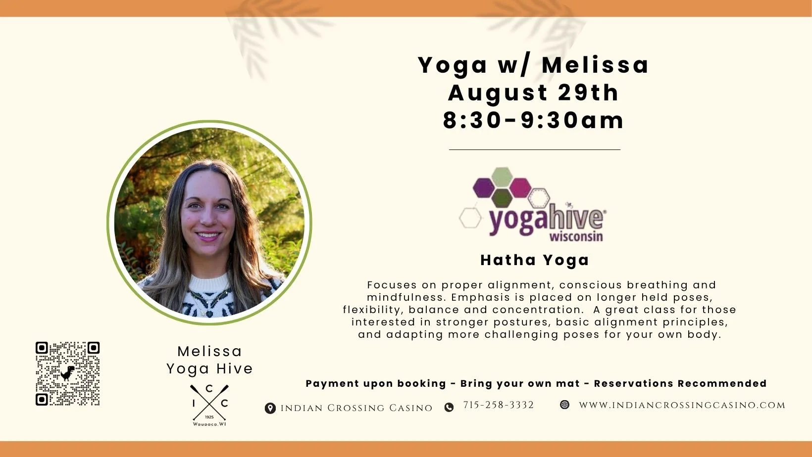 Yoga w/Yoga Hive Wisconsin, 8:30am