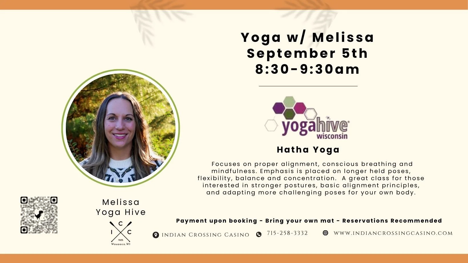 Yoga w/Yoga Hive Wisconsin, 8:30am