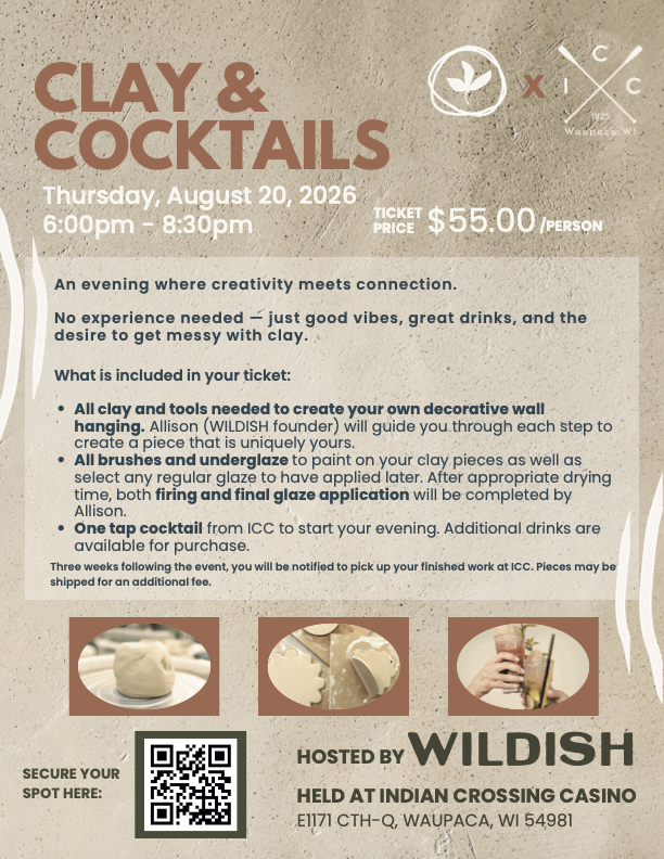 Clay and Cocktails, 6pm