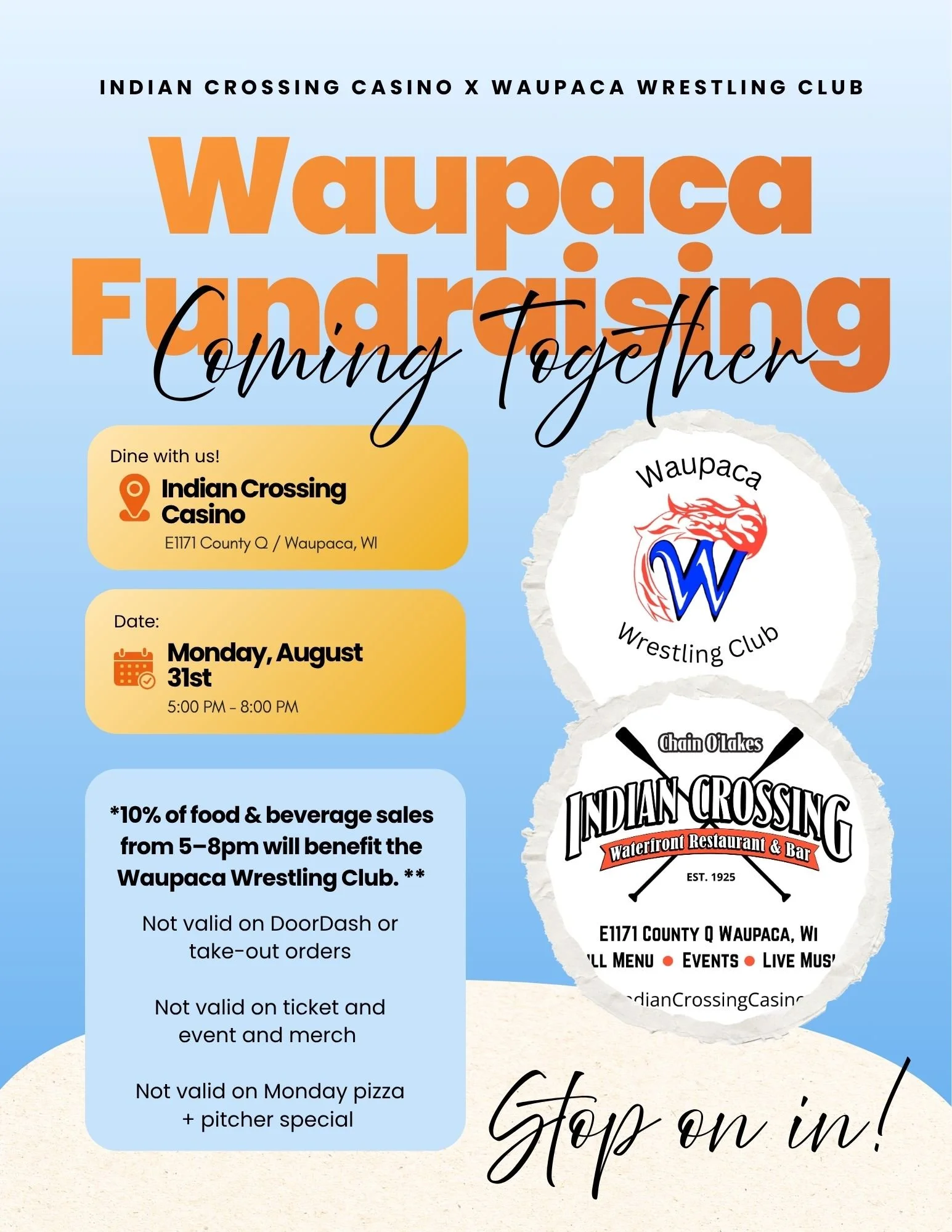 10% Giveback Night with Waupaca Wrestling Club