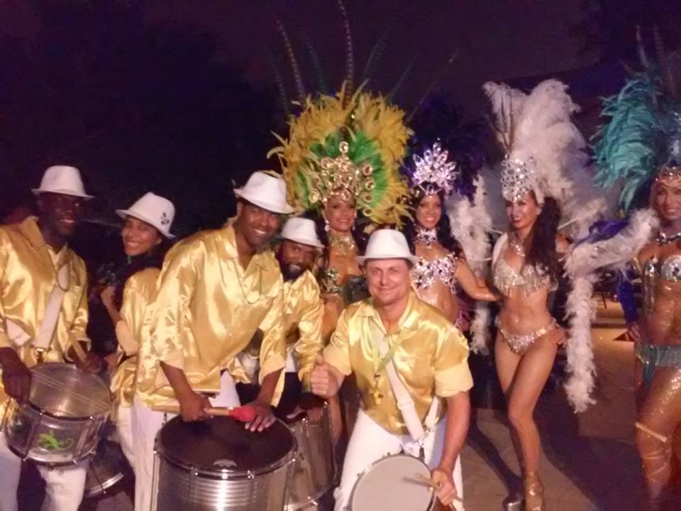 Live Brazilian Drummers with Samba Dancers