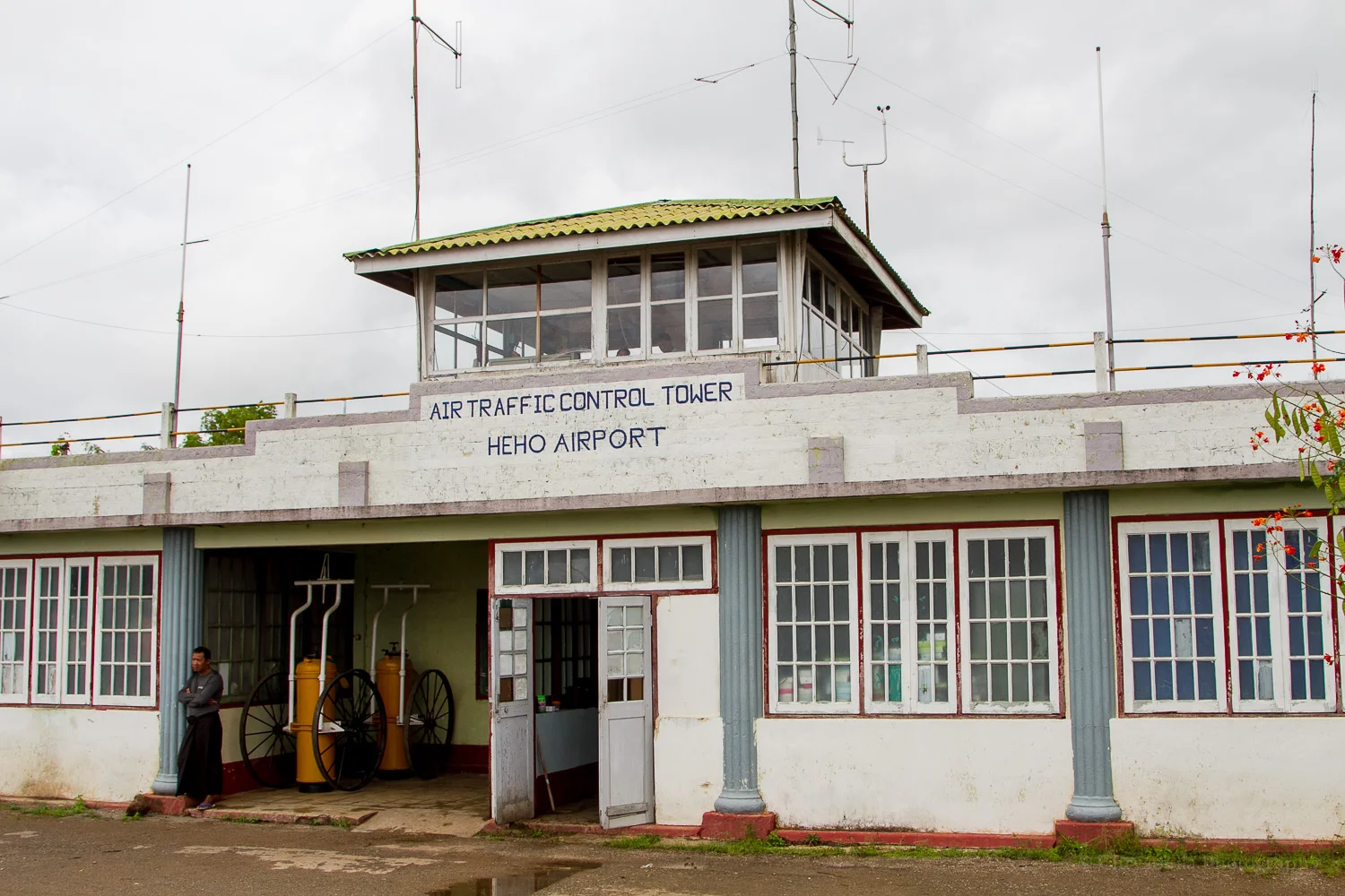 Arriving at Heho, Burma