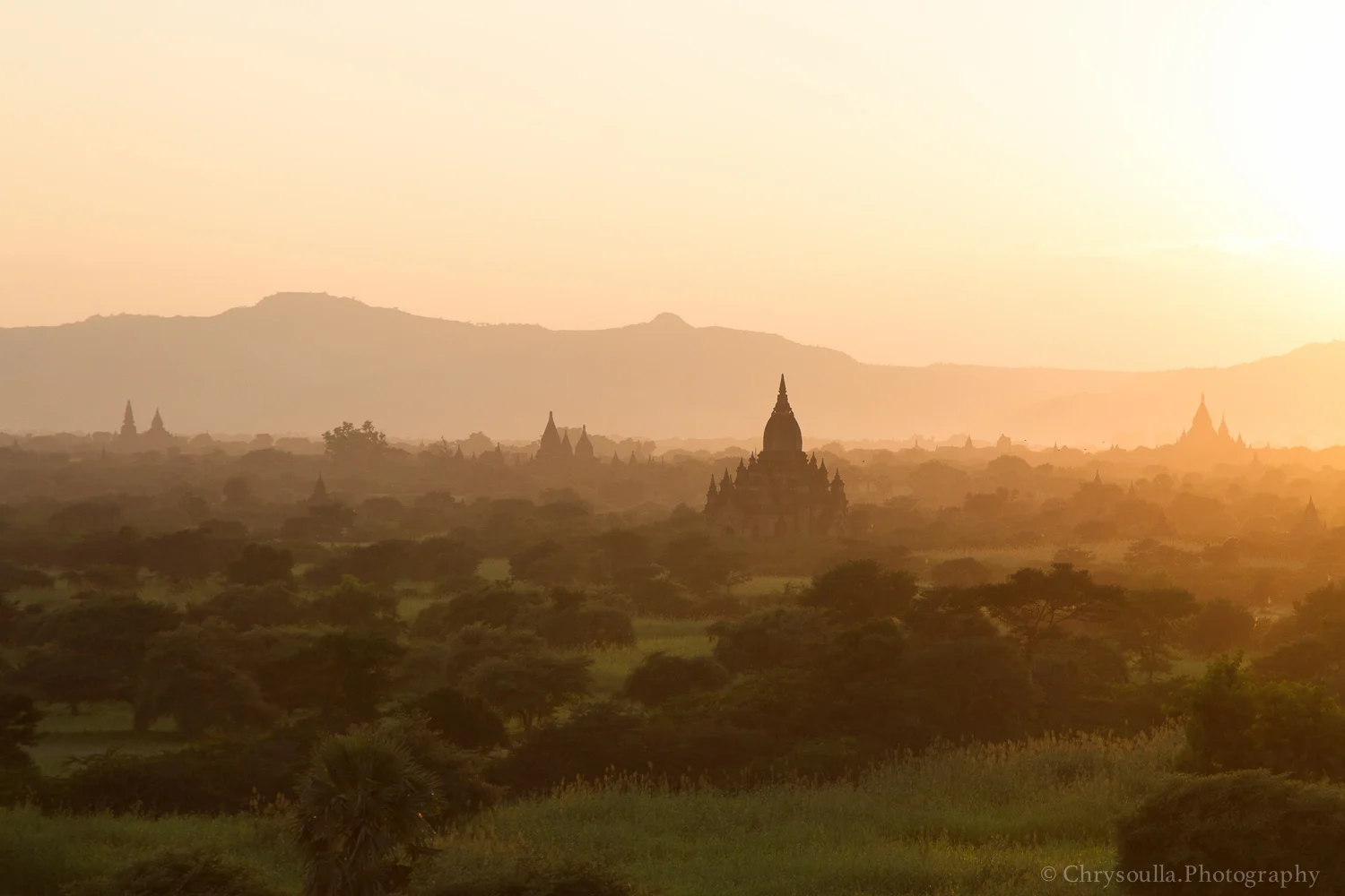Sunrises over Bagan, Burma