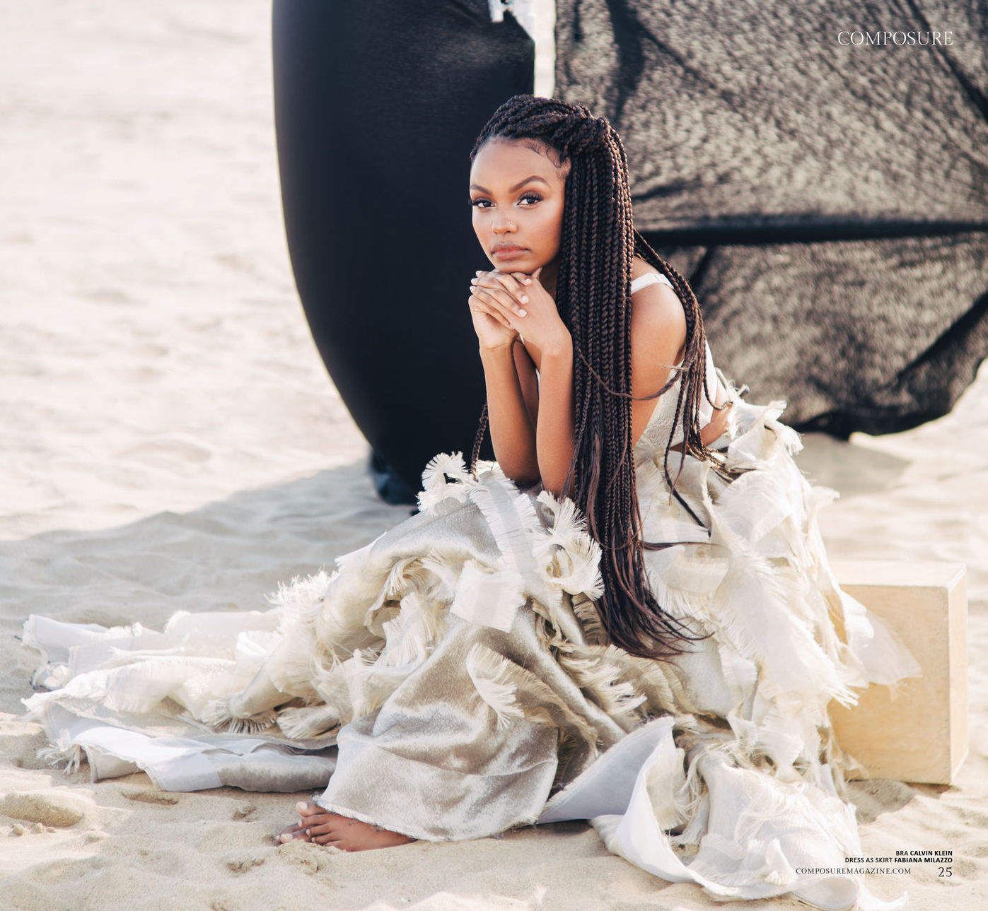 Stylist Lisa Deveaux uses Kusco-Murphy Lavender Creme on this starlet's braids.