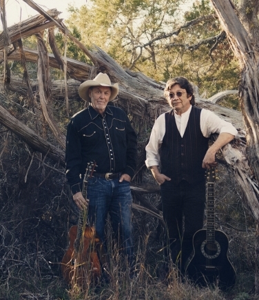Duo Michael Hearne, left, and Shake Russell sing and play the songs of Texas and the great Southwest. 