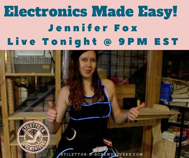 The more we see dope females in tech dominating in this industry the more women will see how attainable having a career in this field really is! @jenfoxbot will let you in her world and show you a thing or two about Electronics! Please come chill wit