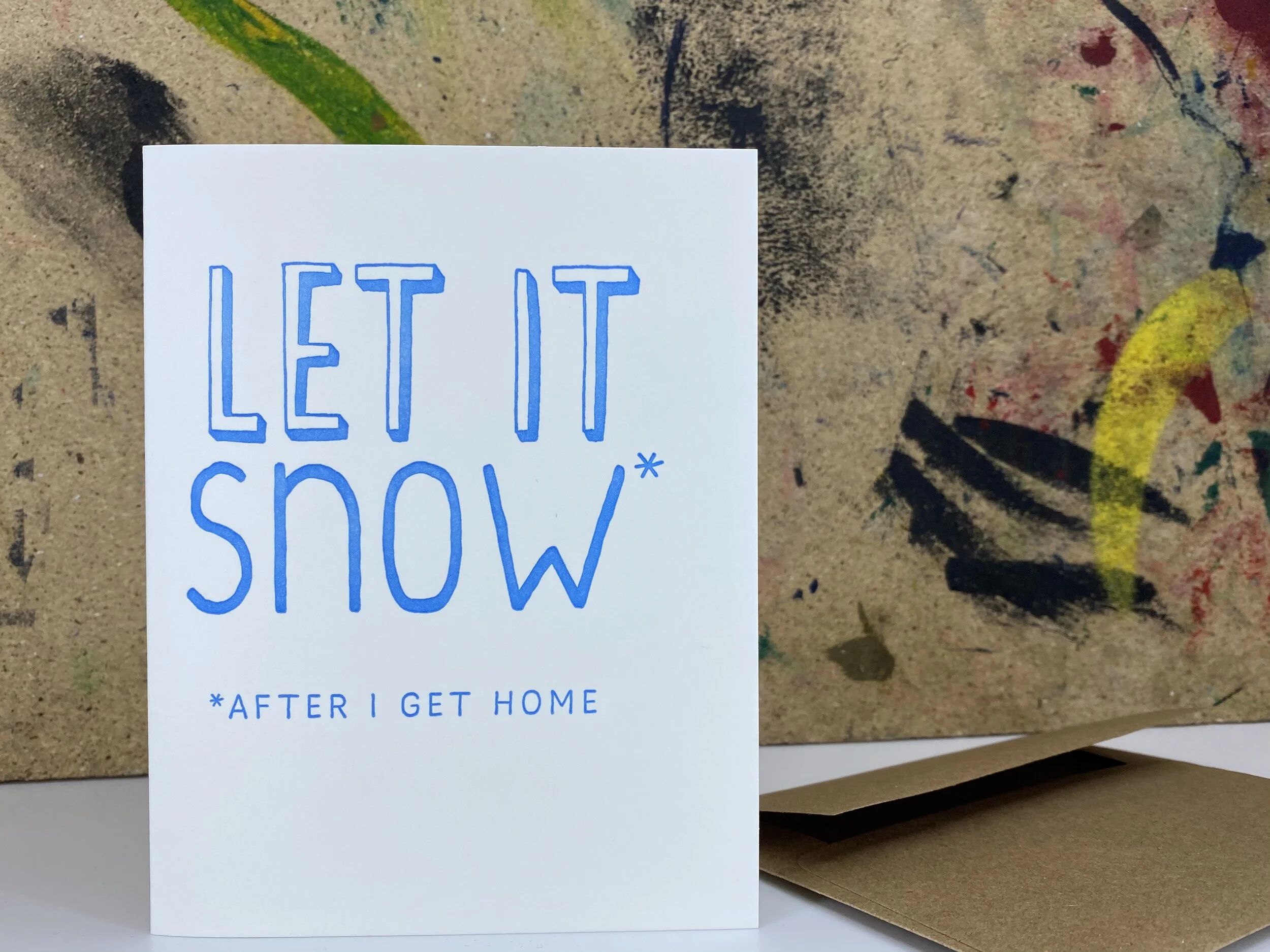Let it snow - Letterpress