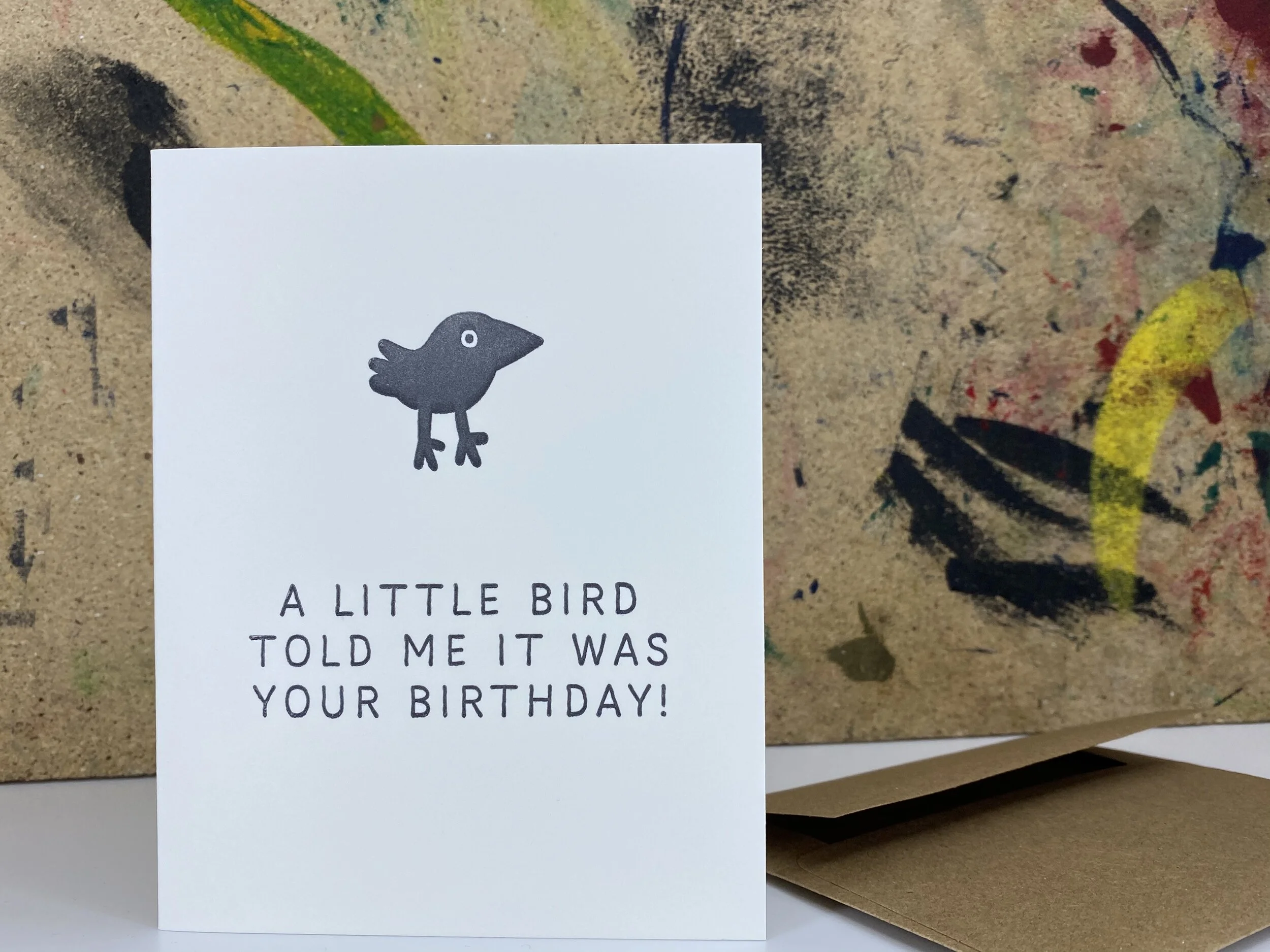 A little bird told me - Letterpress