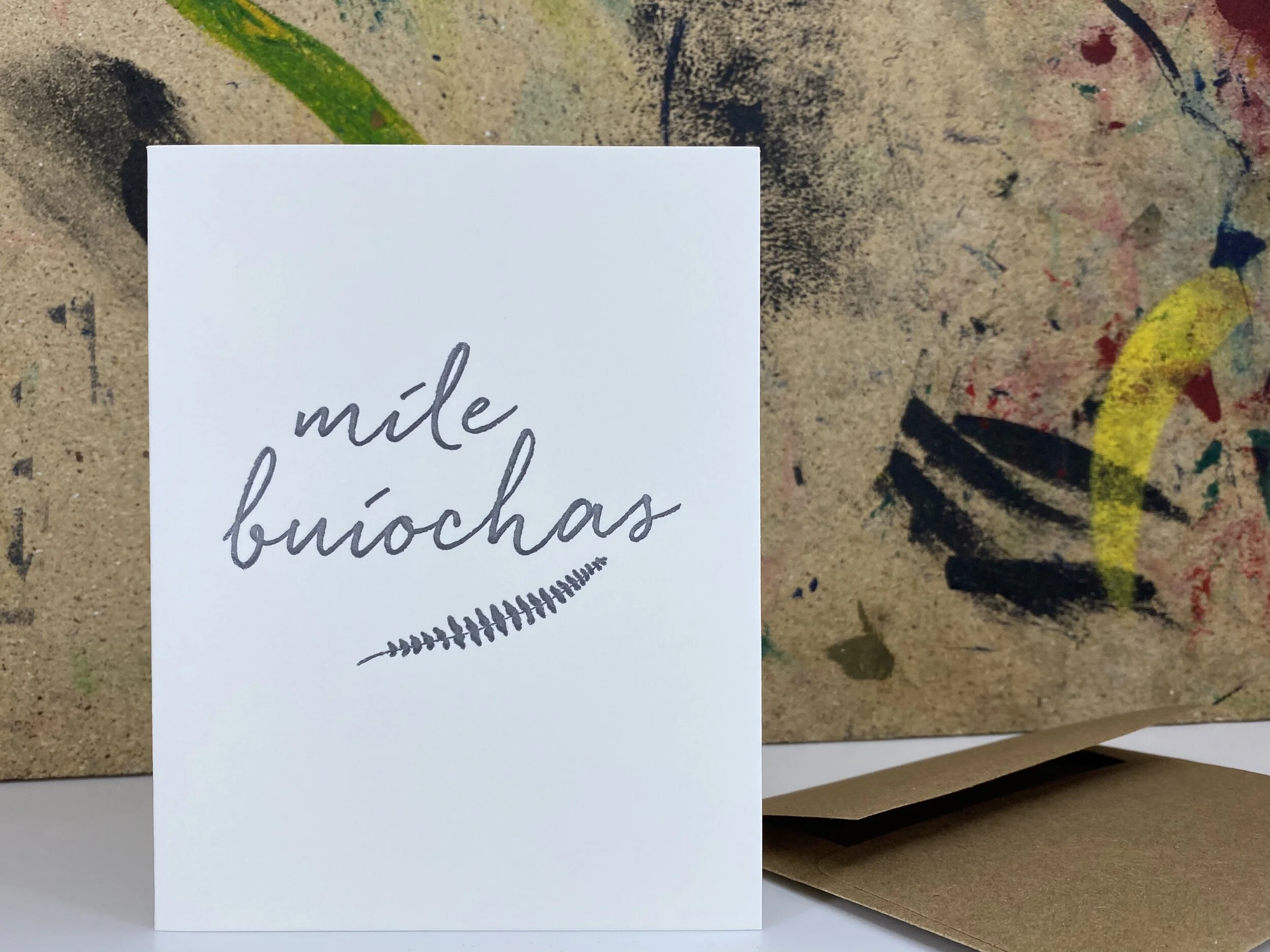 Míle buíochas - Letterpress