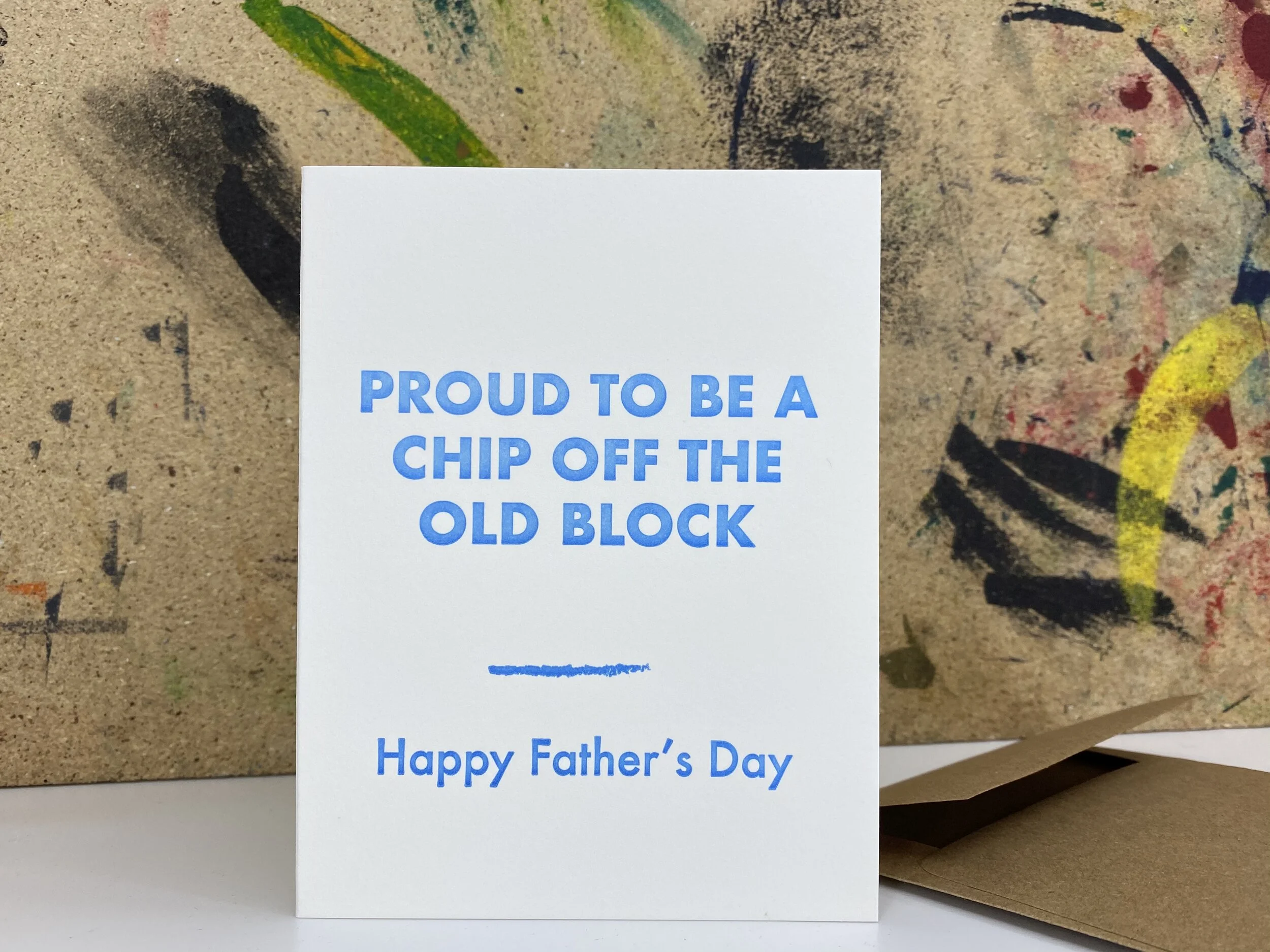 Happy father's day - chip - Letterpress