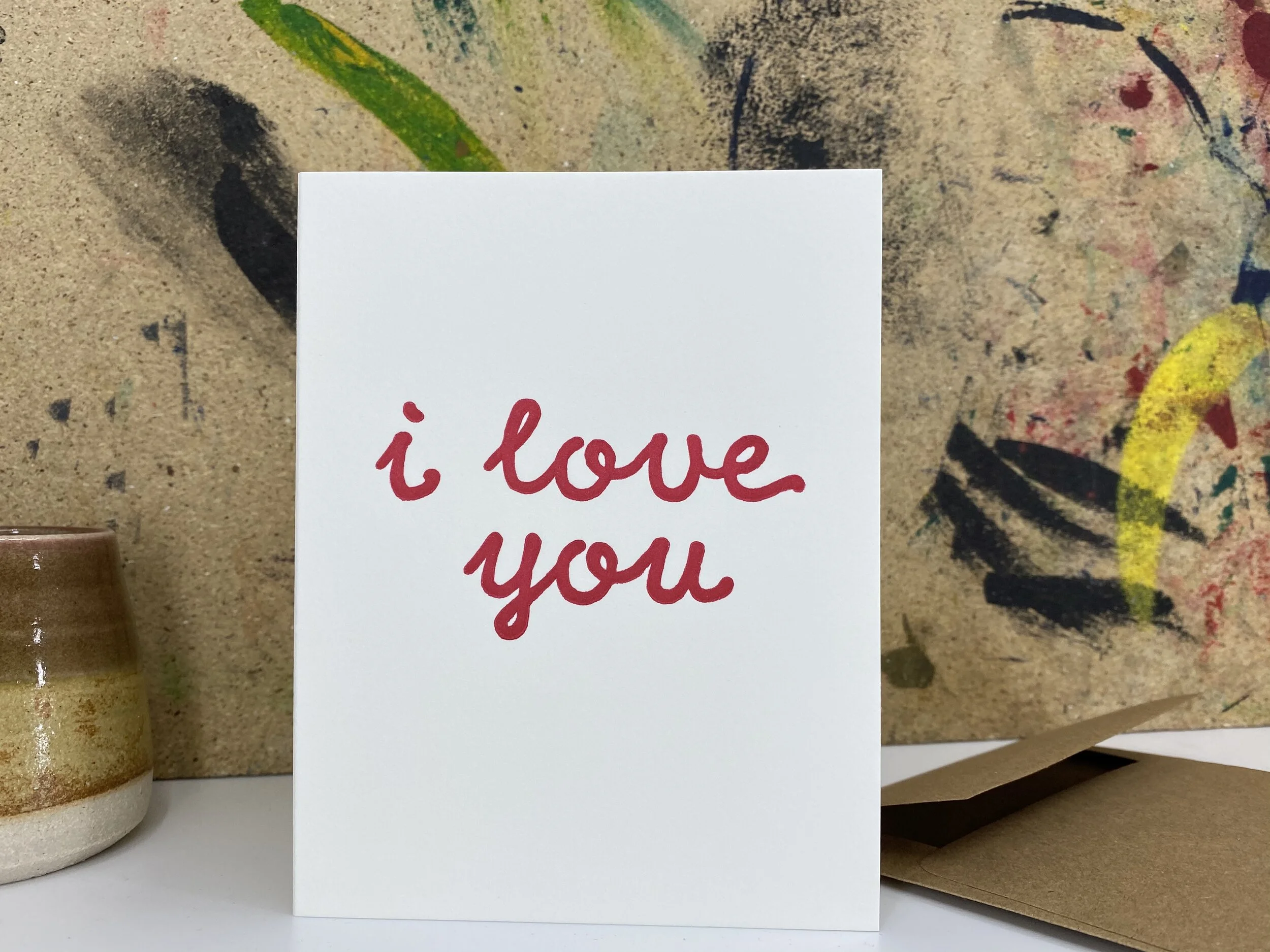 I love you - Letterpress