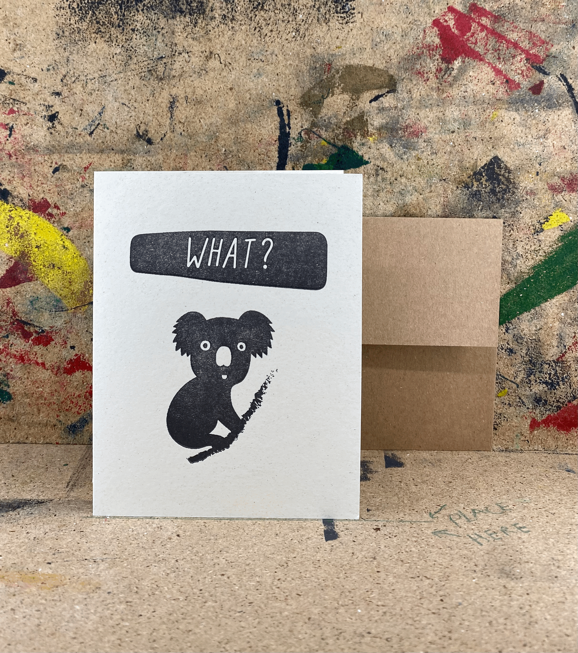 What? Koala - Letterpress