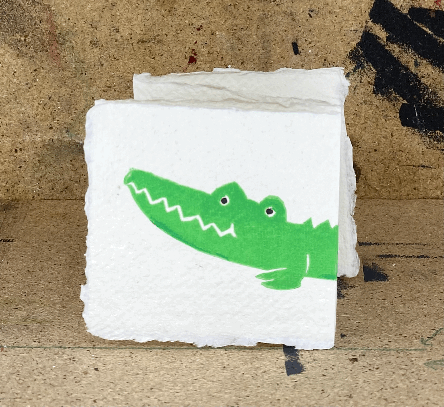 Crocodile / Linoprint