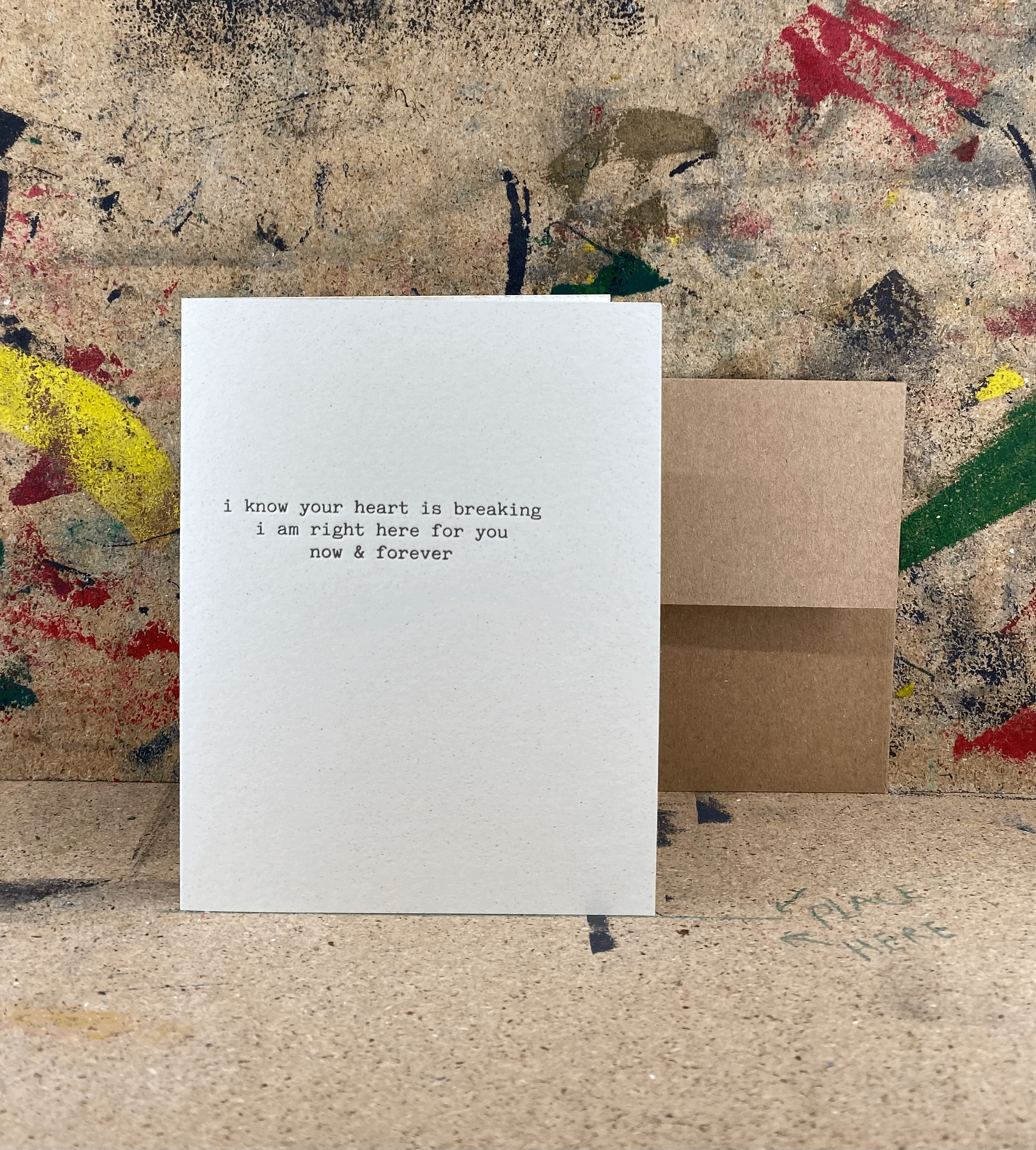 Your heart is breaking - Letterpress