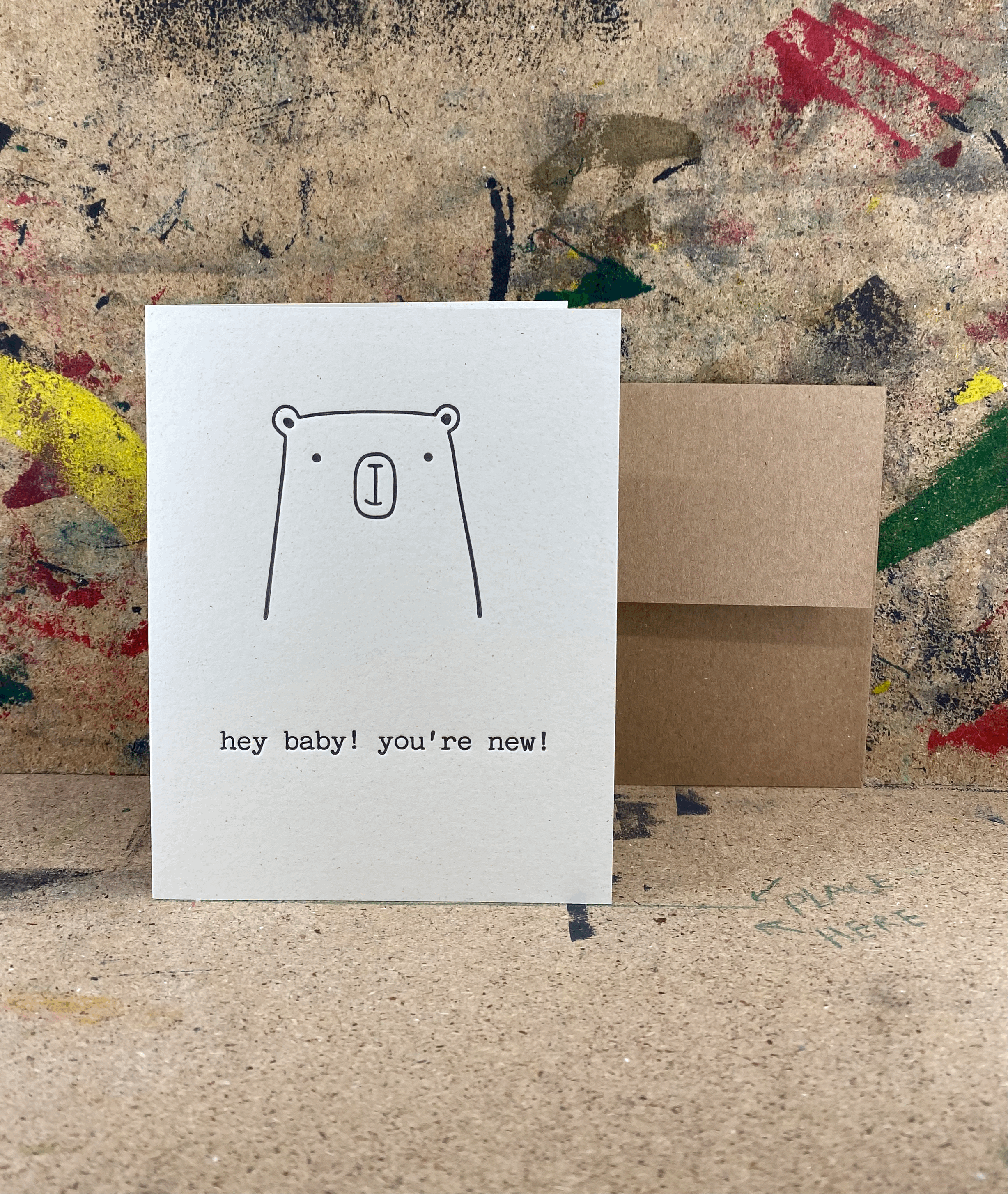 Hey baby!- Letterpress
