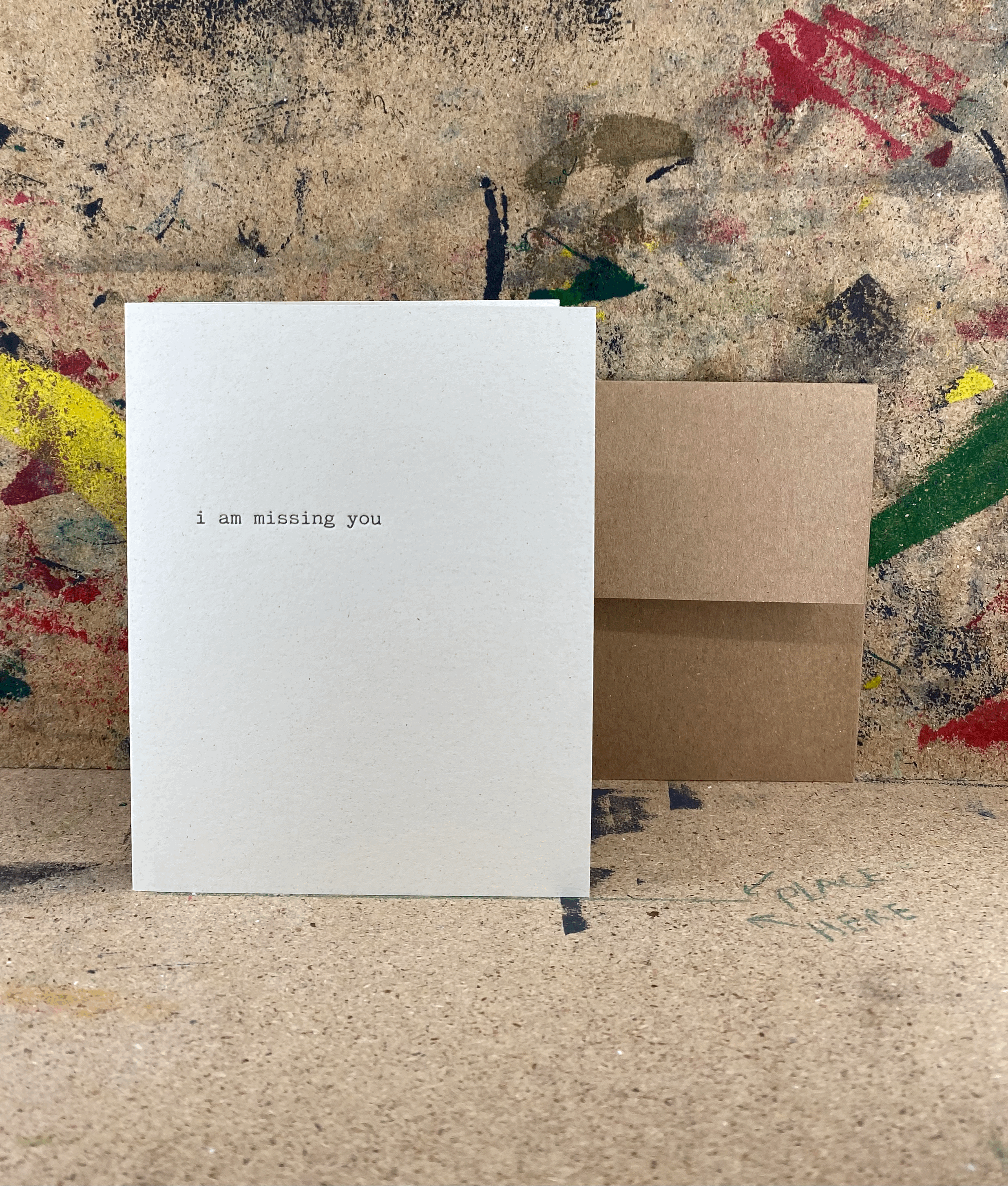 I am missing you - Letterpress