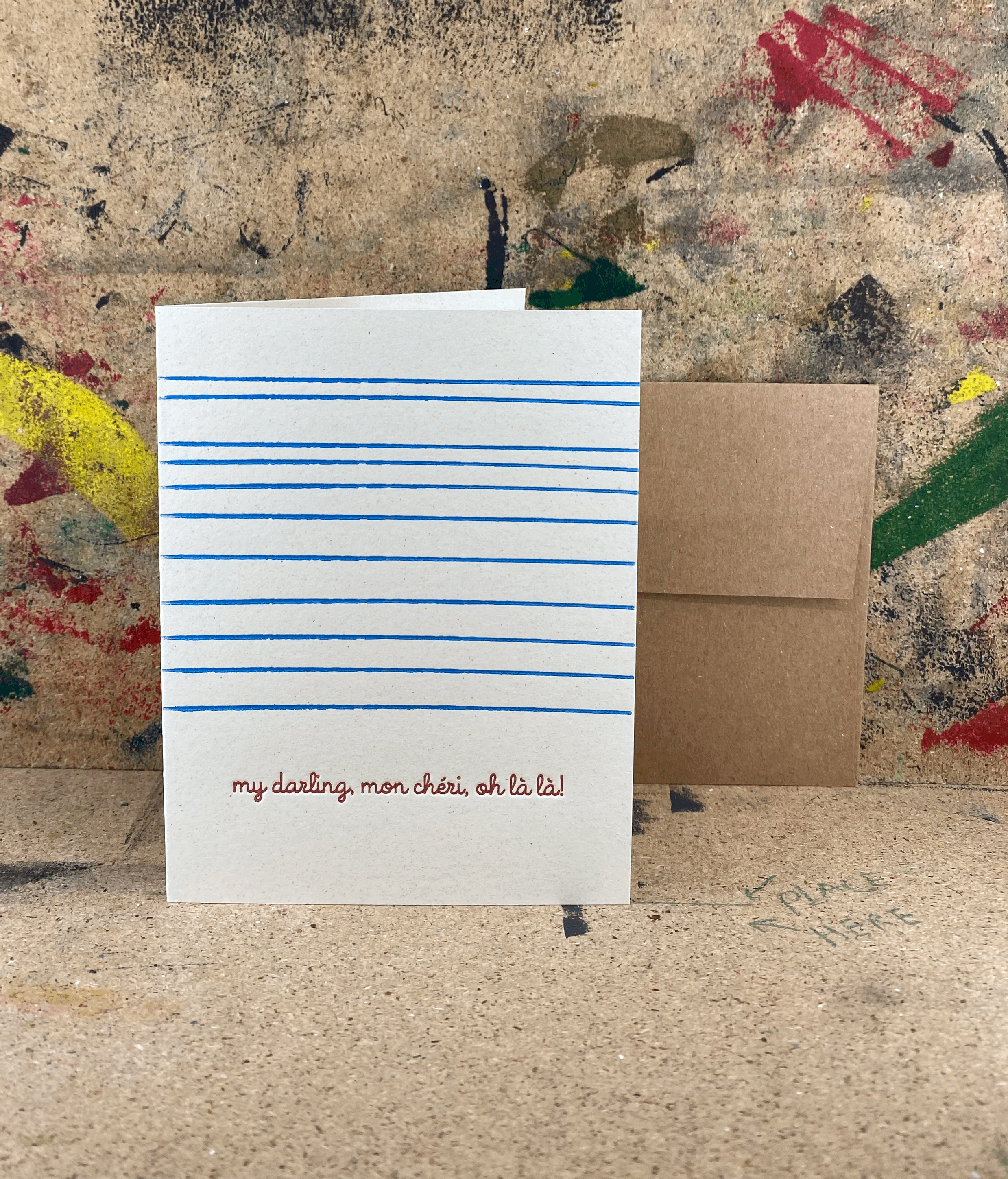 My Darling - Letterpress