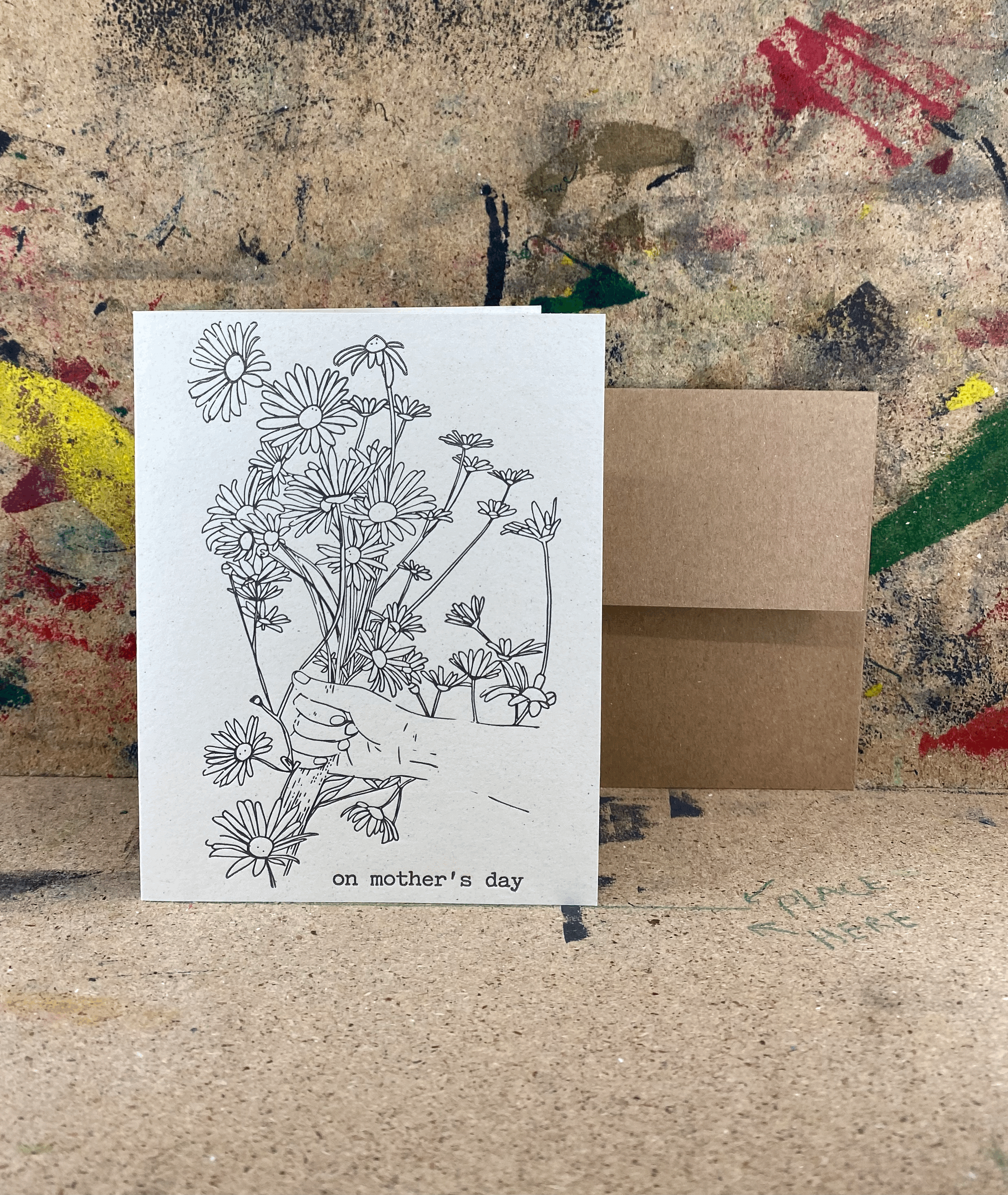 Daisies on Mother's Day - Letterpress