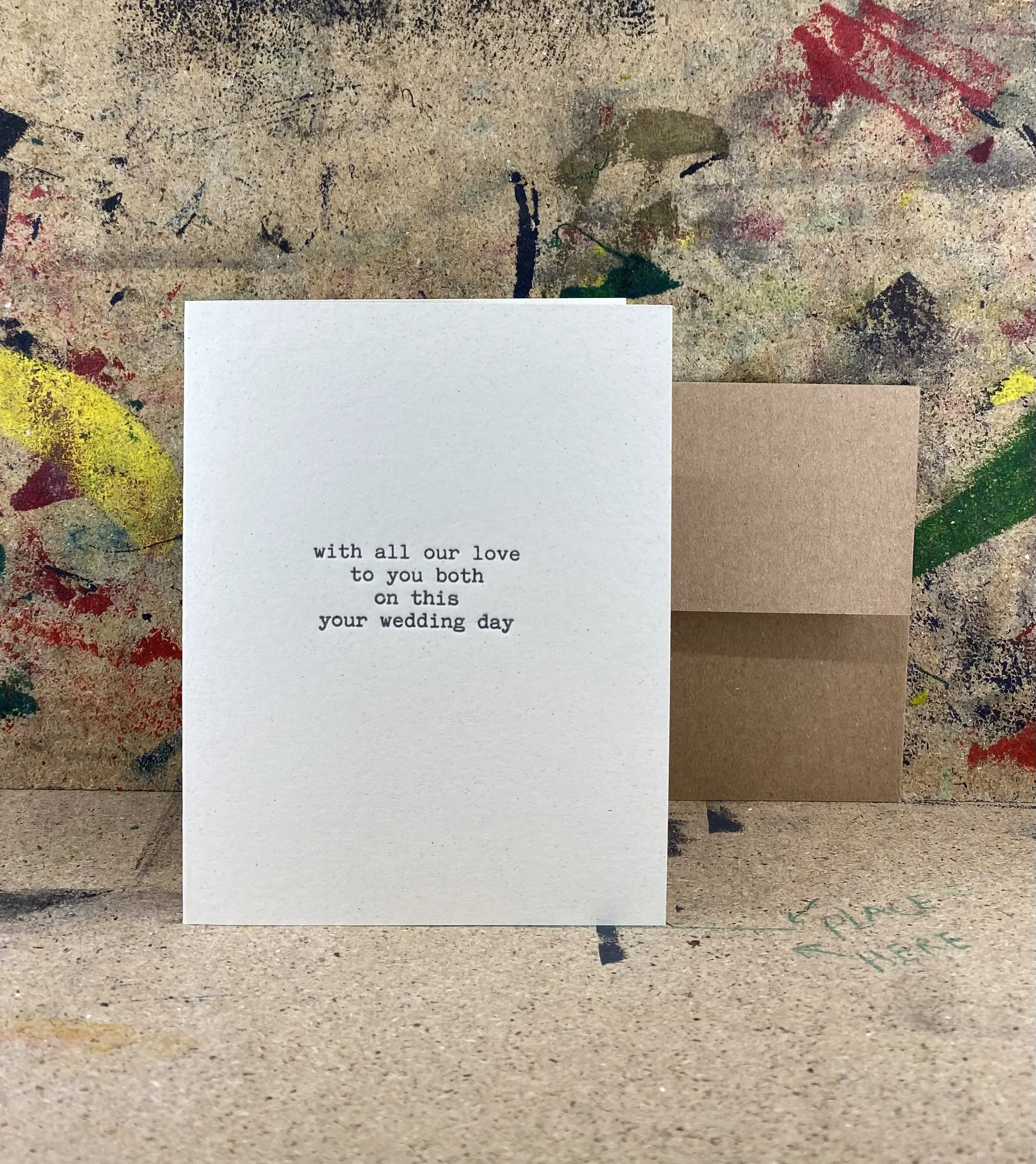 On this your wedding day - Letterpress