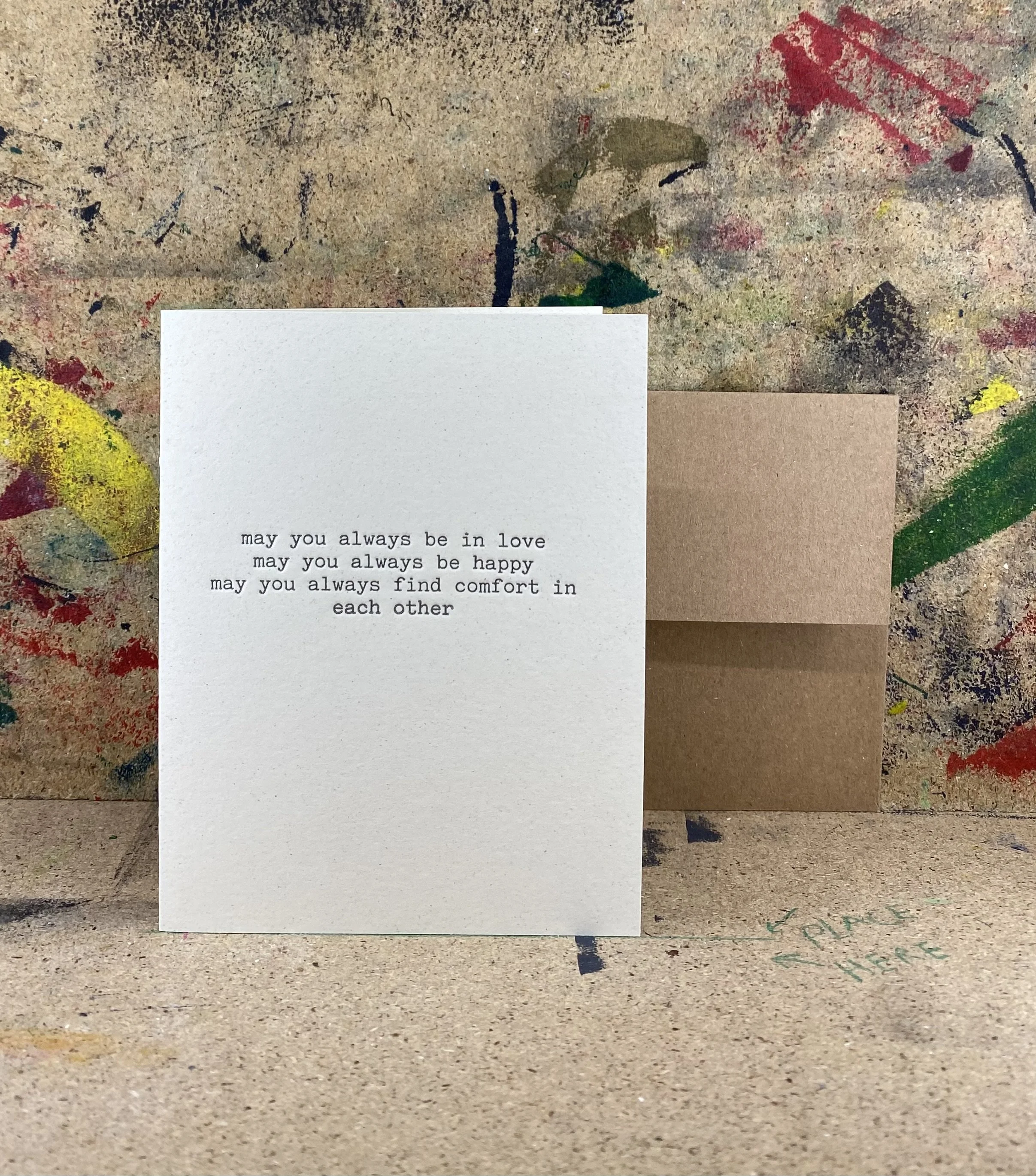 May you always - Letterpress