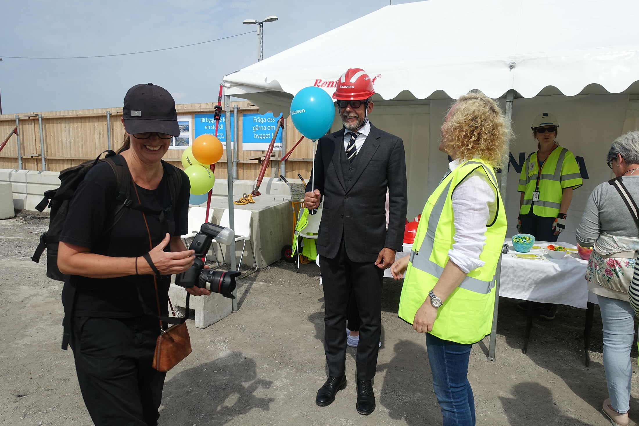 A behind the scenes moment with Skanska