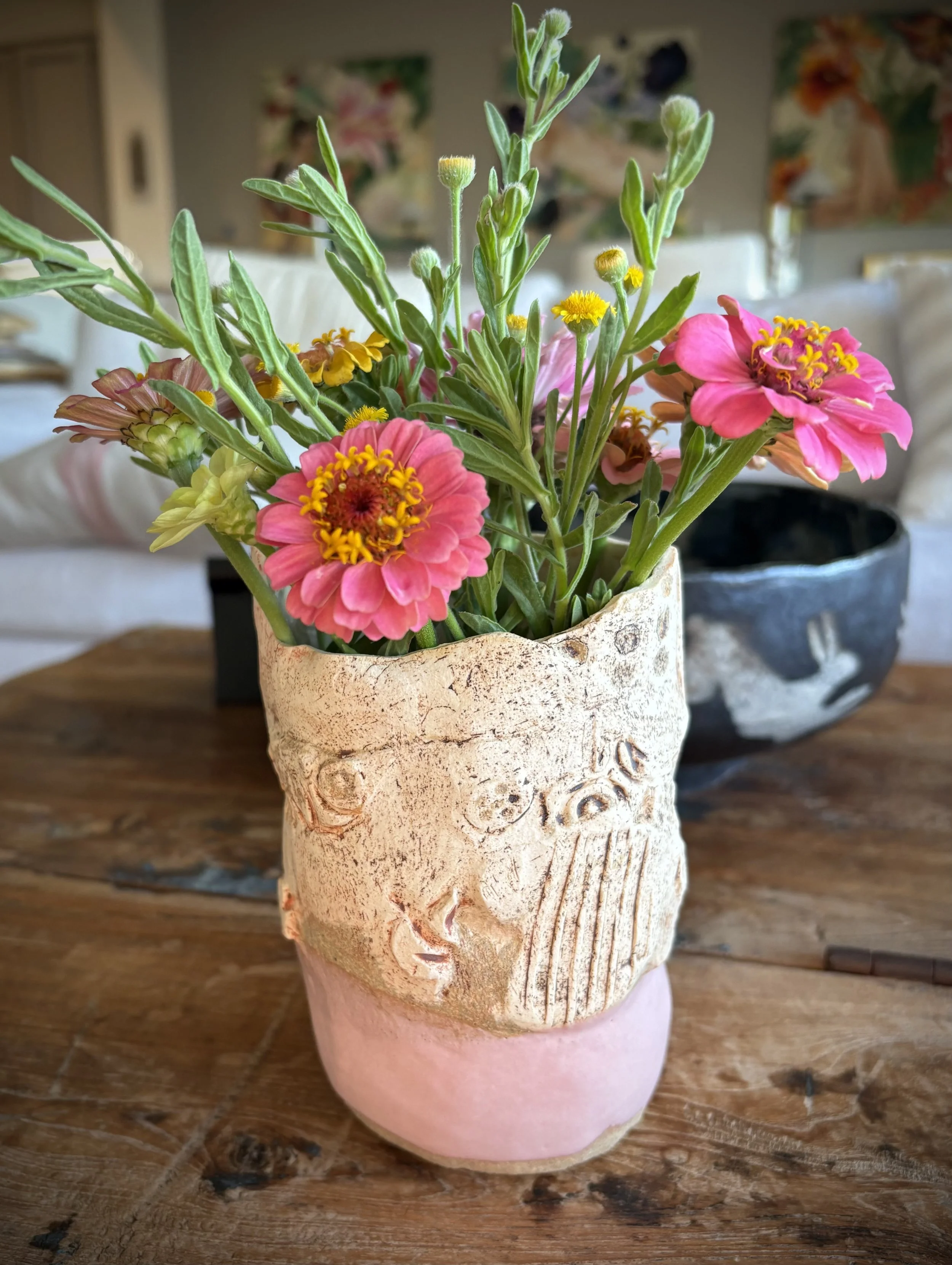 Pink vase