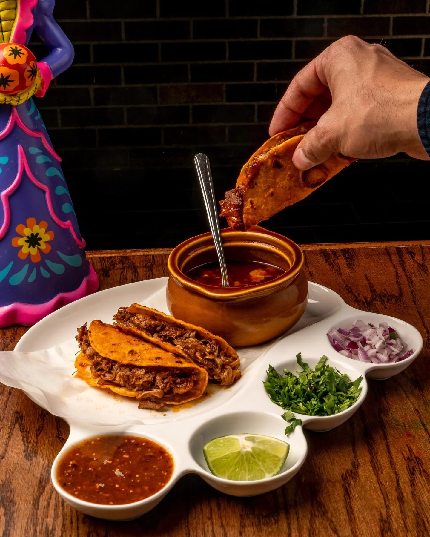 Crispy birria tacos and rich flavor in every bite. 🌮❤️