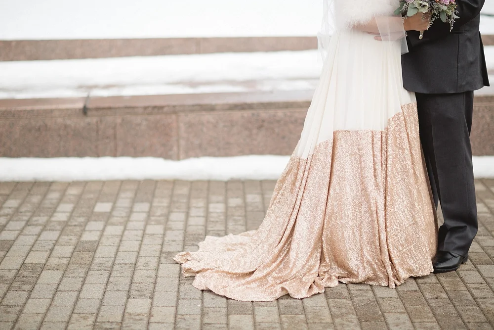 Rochelle Louise Photography, McNamara Alumni Center wedding, Minneapolis wedding photographer, winter wedding, gold wedding, Truvelle Bridal, a&be bridal shop, A'bulae wedding, modern wedding, modern gold wedding, gold wedding dress, navy blue wedding, painted gold cake, Minnesota wedding photographer, fine art wedding photographer, photojournalist wedding photographer, University of Minnesota wedding, Weisman wedding, Weisman Art Museum wedding