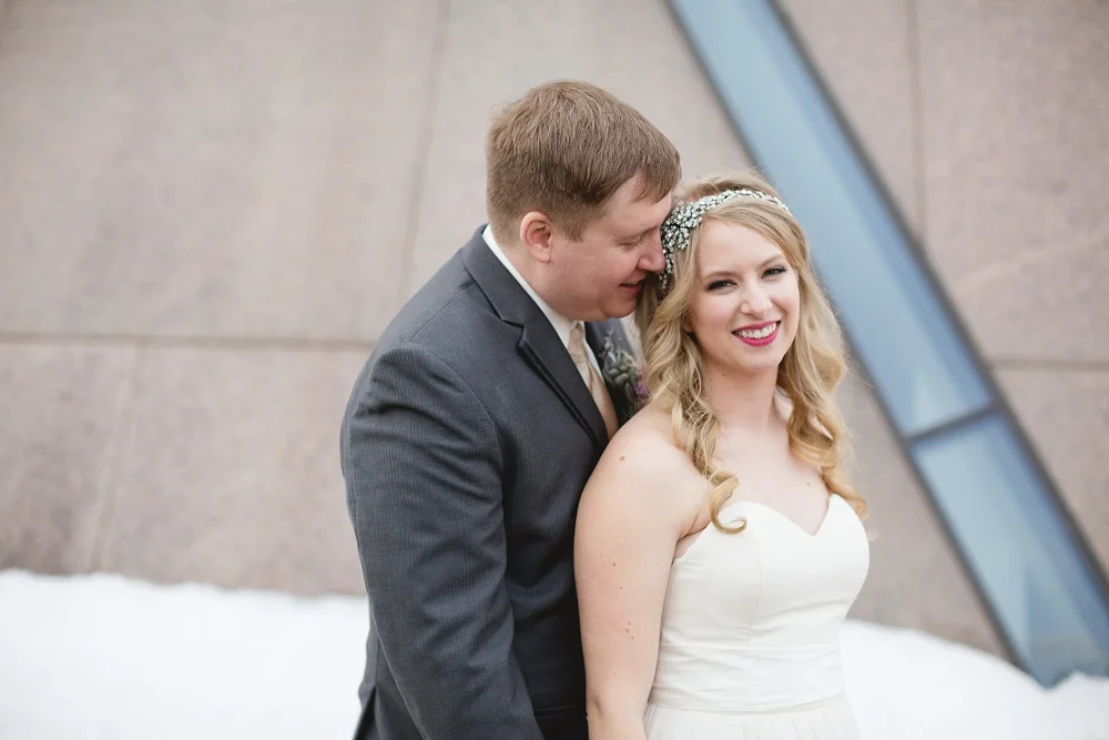 Rochelle Louise Photography, McNamara Alumni Center wedding, Minneapolis wedding photographer, winter wedding, gold wedding, Truvelle Bridal, a&be bridal shop, A'bulae wedding, modern wedding, modern gold wedding, gold wedding dress, navy blue wedding, painted gold cake, Minnesota wedding photographer, fine art wedding photographer, photojournalist wedding photographer, University of Minnesota wedding, Weisman wedding, Weisman Art Museum wedding
