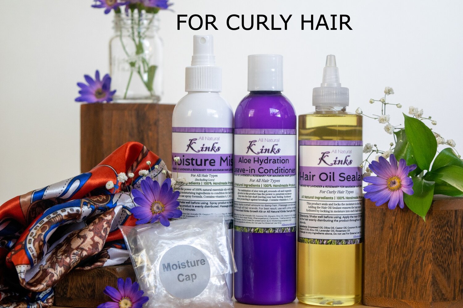 Moisturized Kinks Growth Kit w/ Jojoba Oil Boost (For curly hair) — All  Natural Kinks