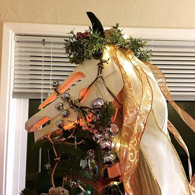 It&rsquo;s Hogswatch (observed)! We have pastries and Mari Lwyd and port. #hogswatch #marilwyd #mabinogitree