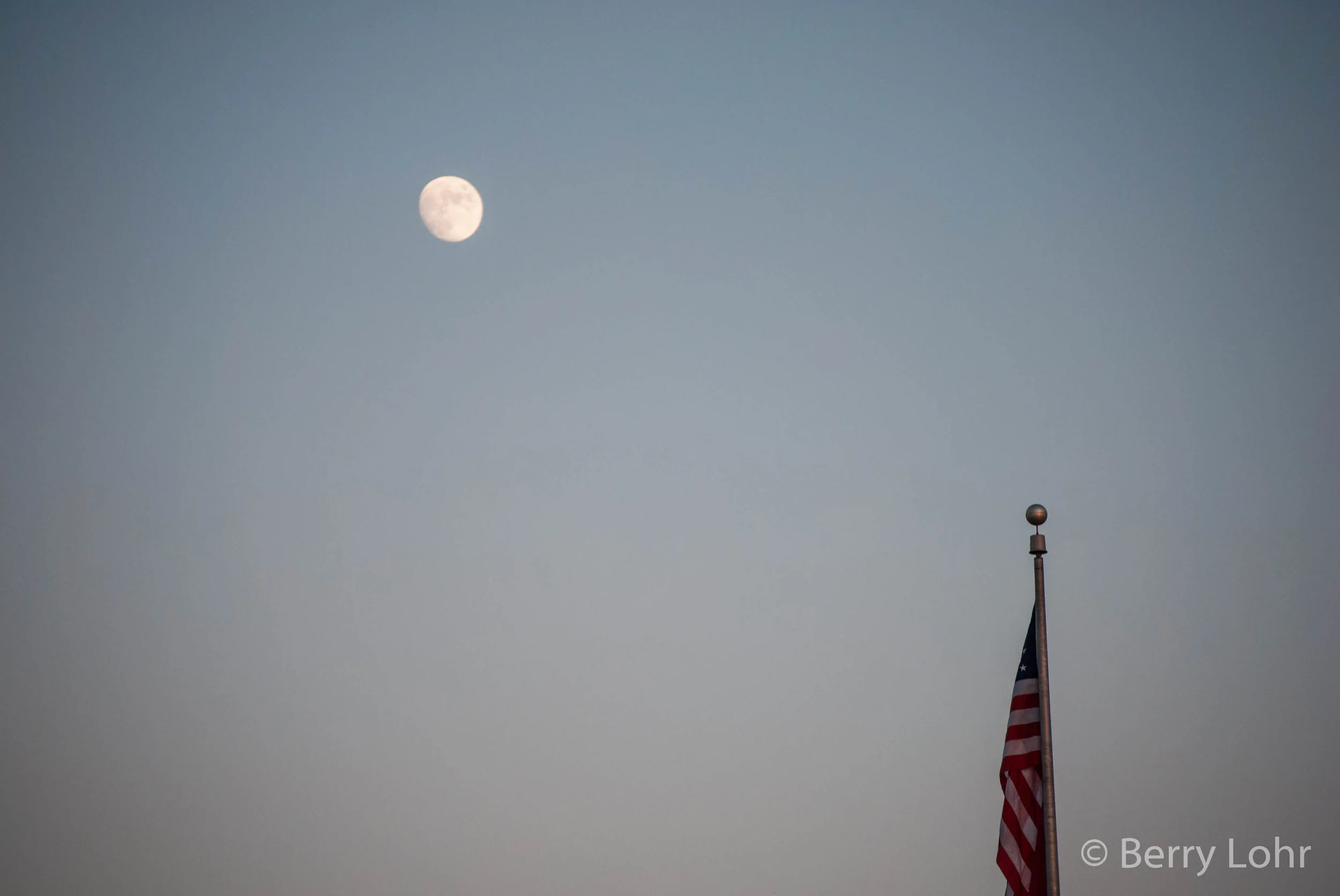 Flag with moon
