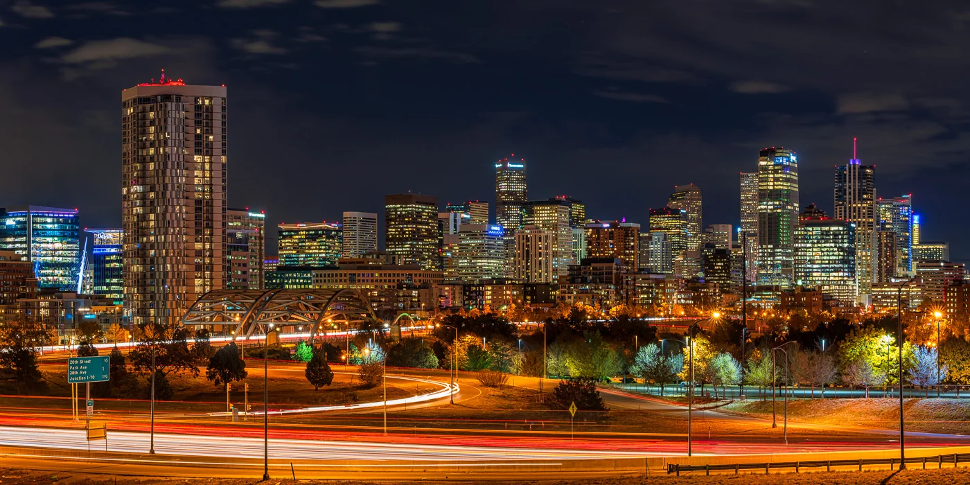 Denver Skyline at Night