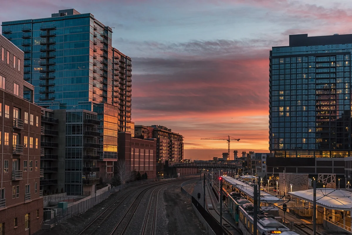 Denver Sunrise Reflections