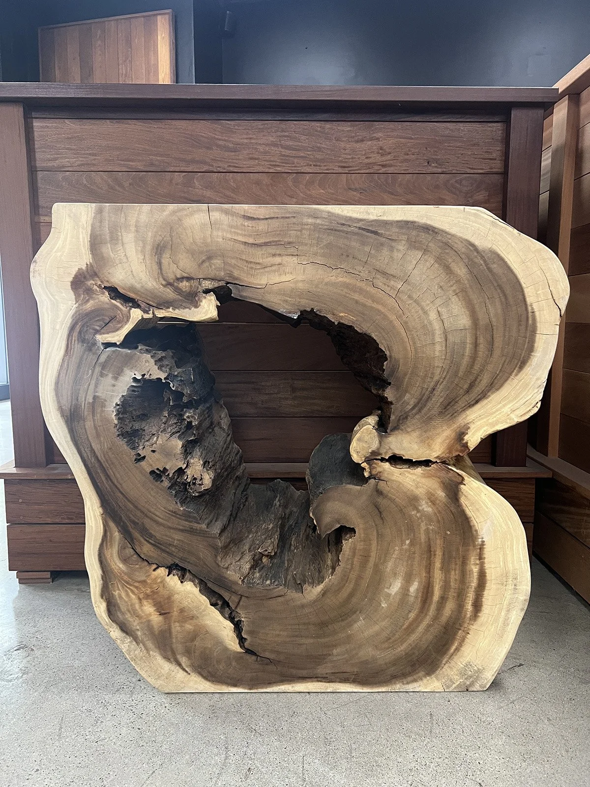 MONKEY POD APERTURE CONSOLE TABLE