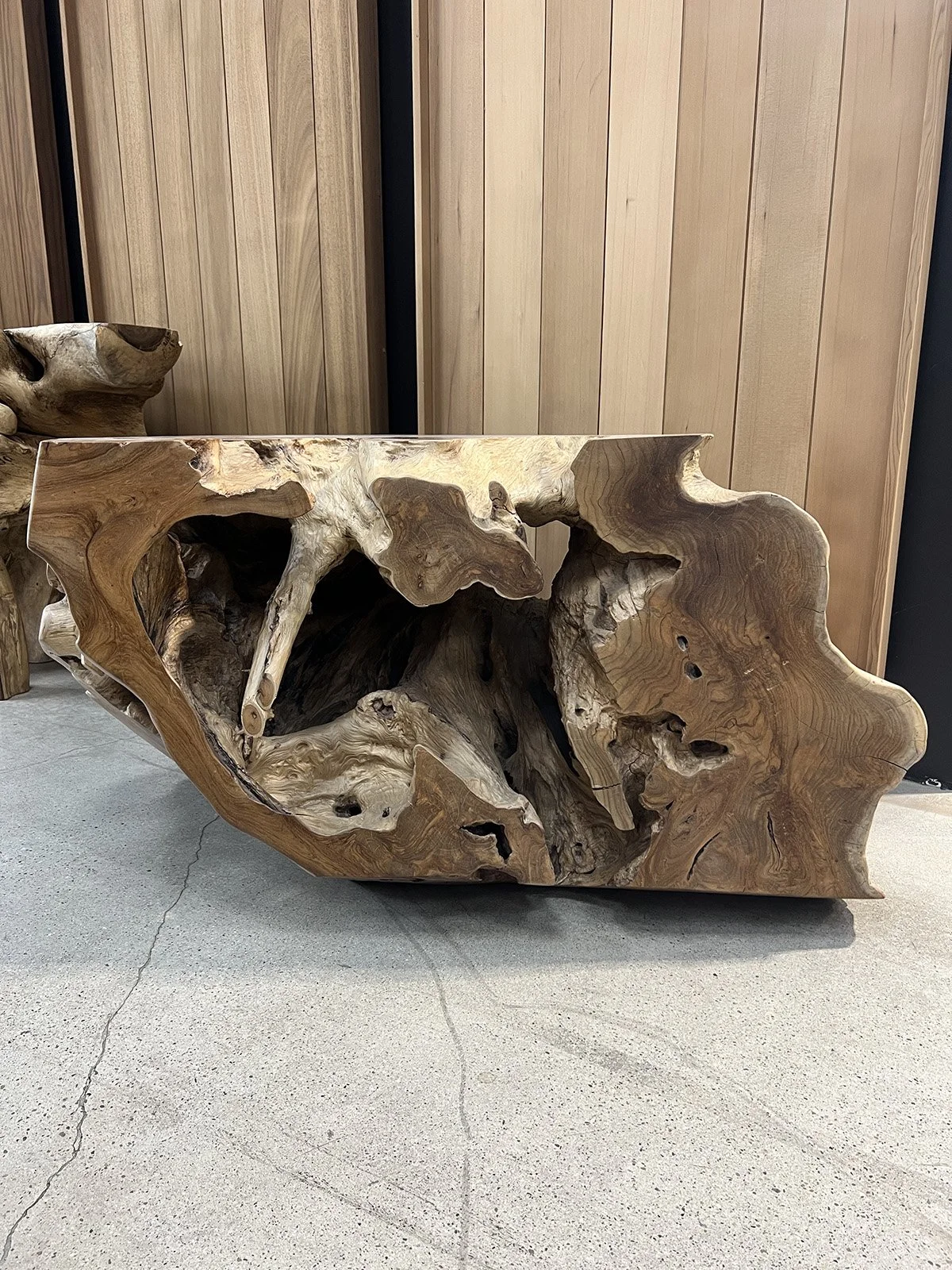 TEAK FREEFORM CONSOLE TABLE