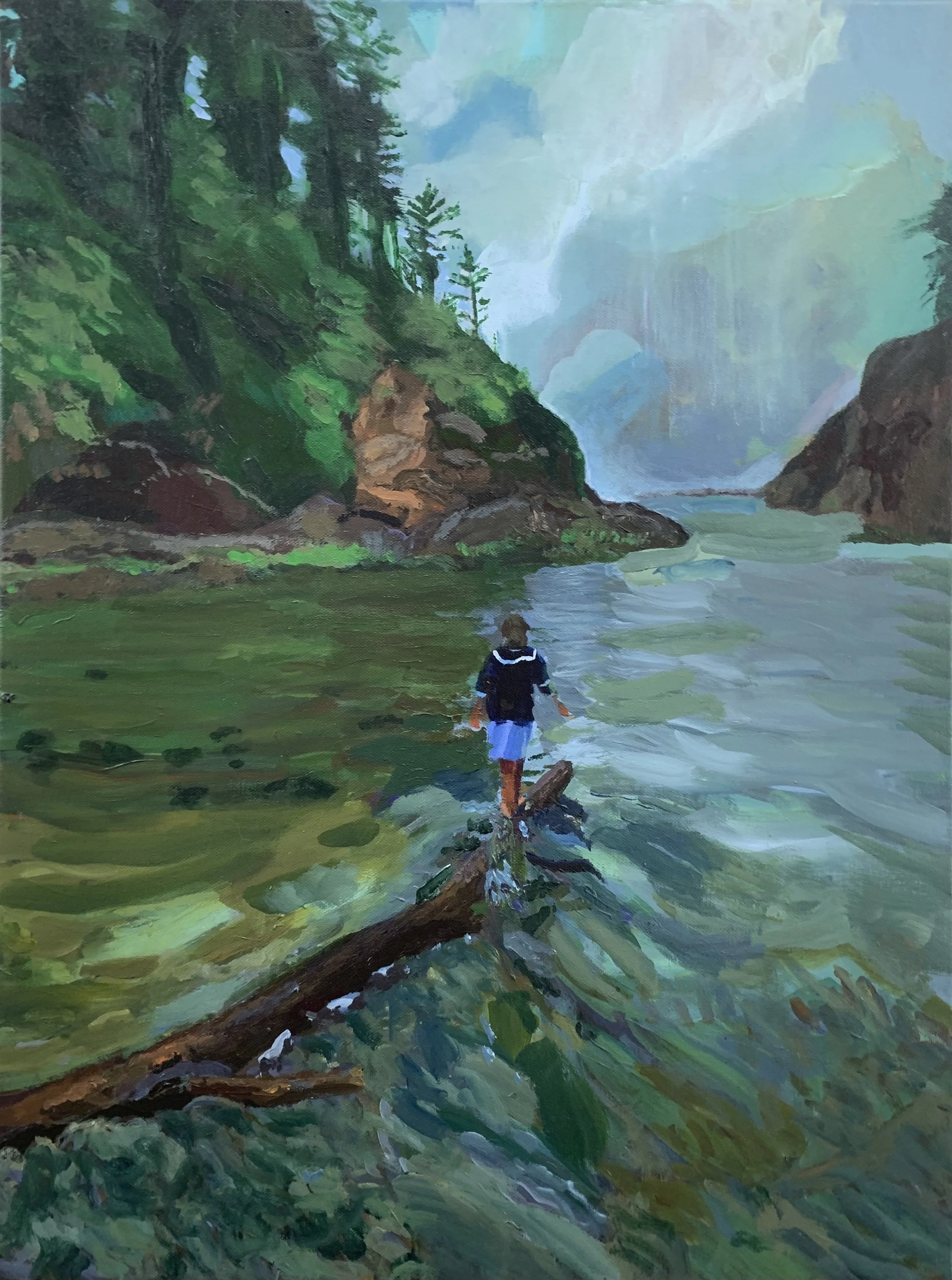 Girl on the log .jpg