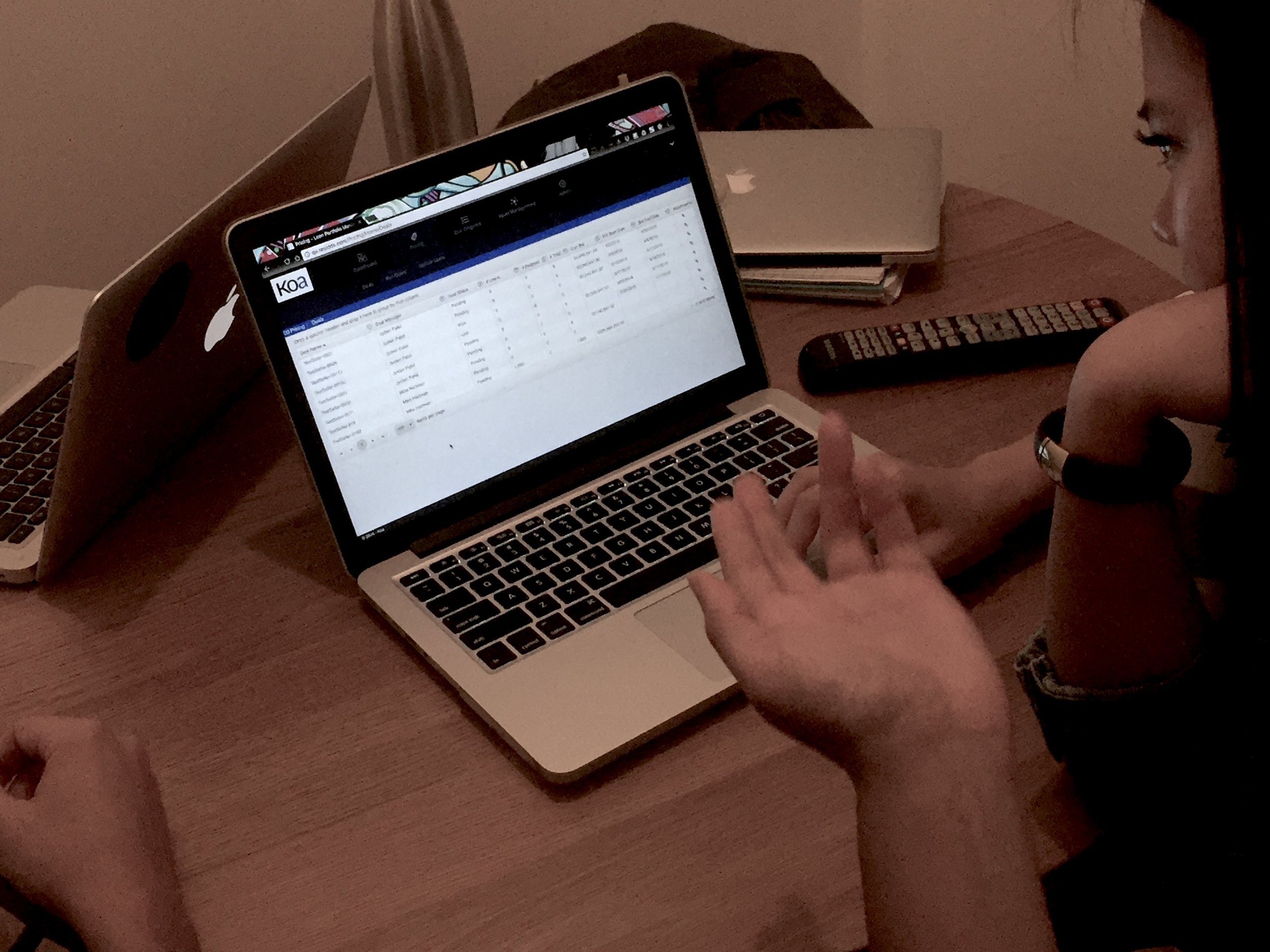 Testing original site with data analysts from GA