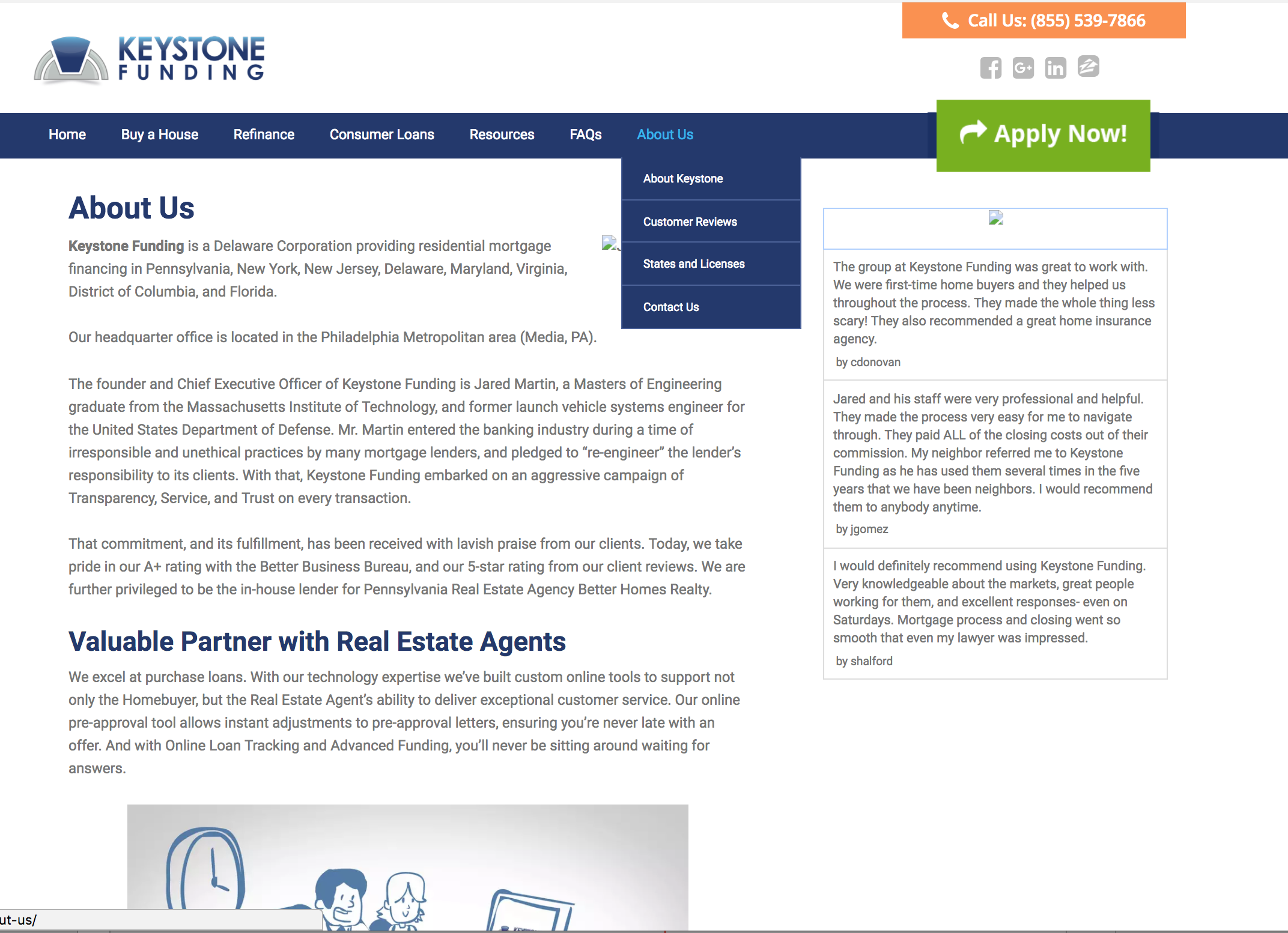 Site Before Redesign