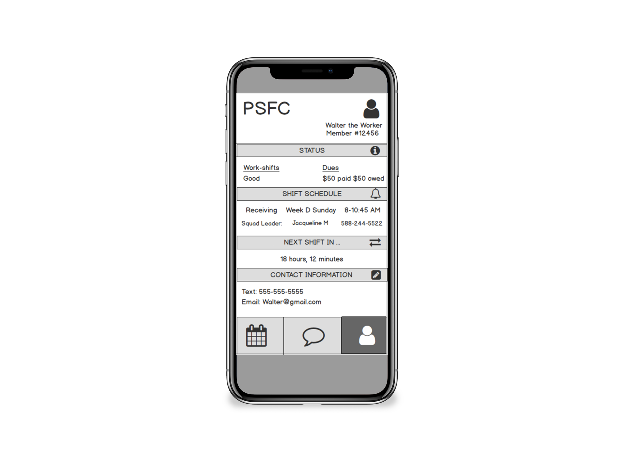 Wireframes made with Balsamiq